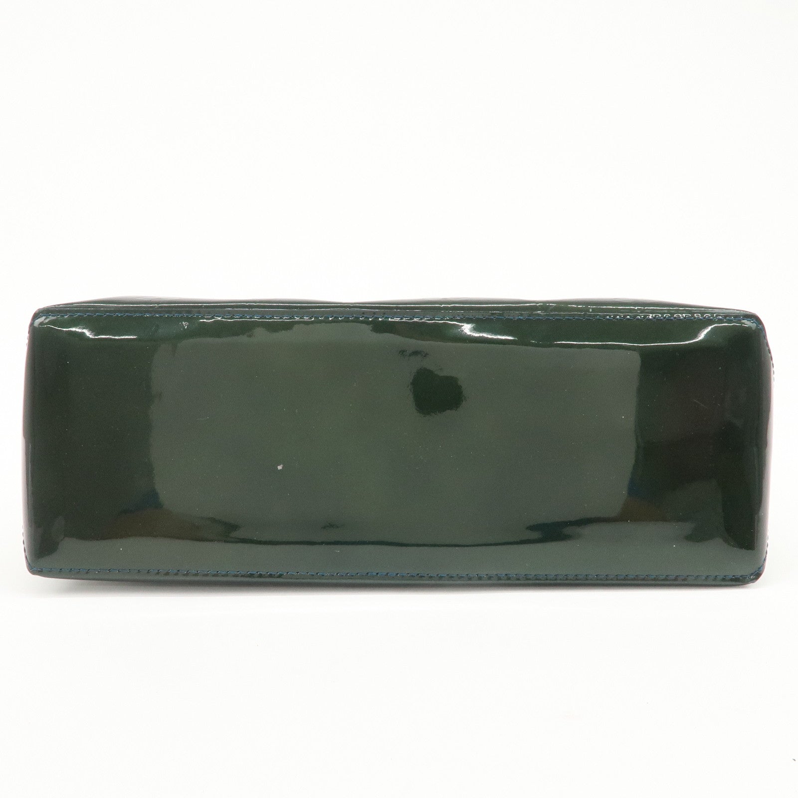 Louis Vuitton Monogram Vernis Wilshire PM Hand Bag Bleu Nuit M93684