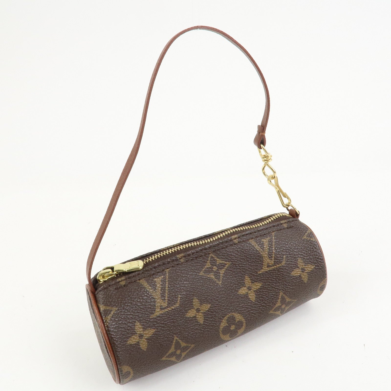 Louis Vuitton Monogram Mini Pouch for Papillon Bag Old Style Brown