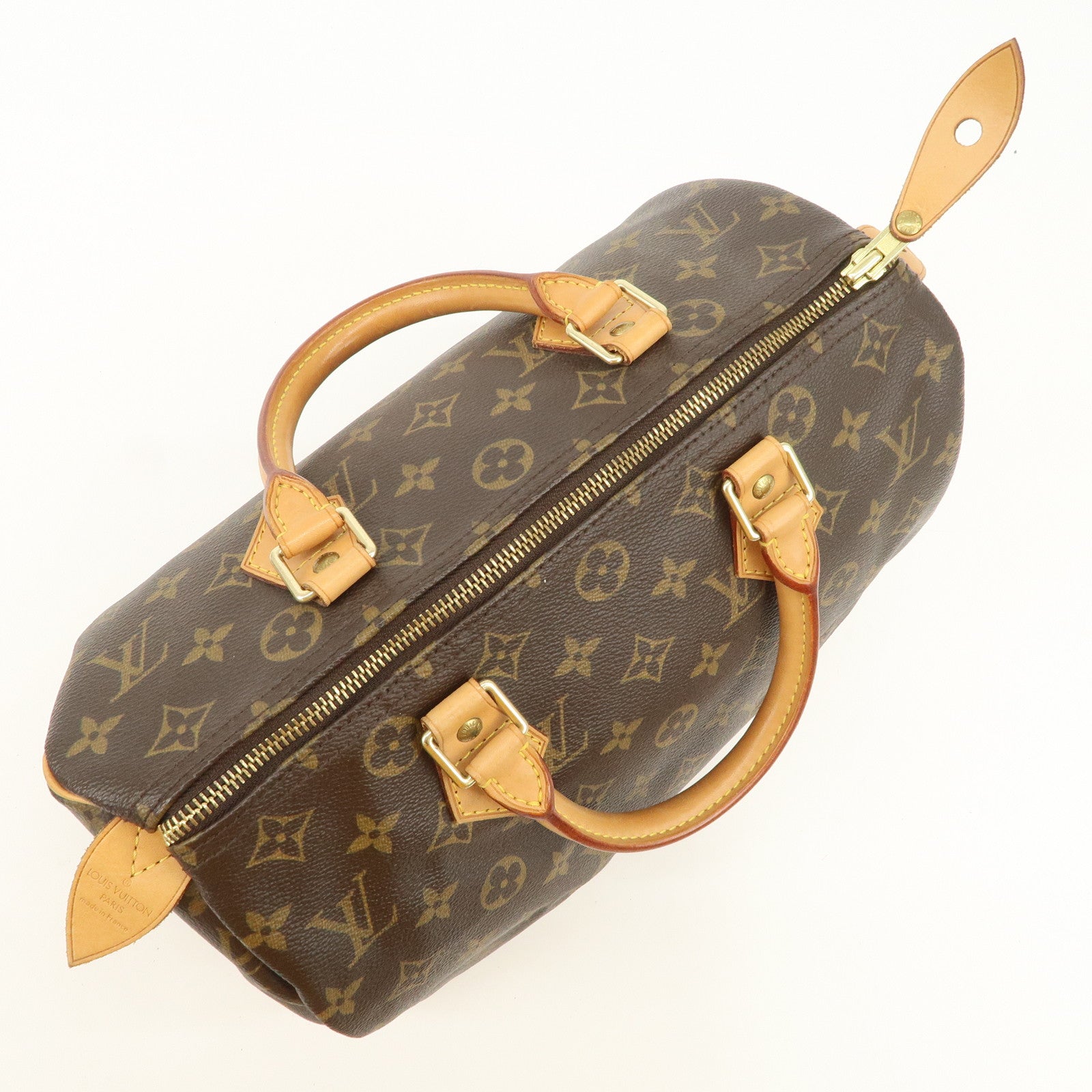 Louis Vuitton Monogram Speedy 30 Boston Bag Hand Bag Brown M41526