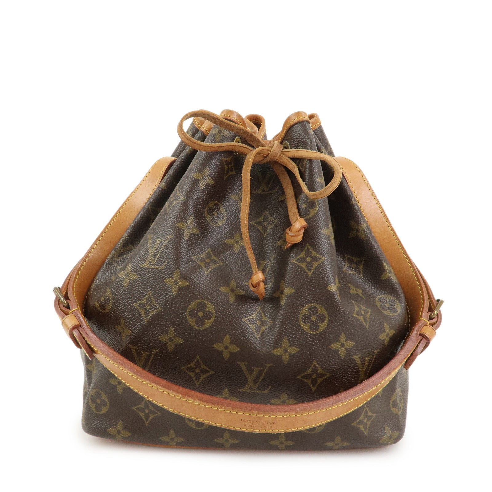 Louis Vuitton Monogram Petit Noe Shoulder Bag Brown M42226