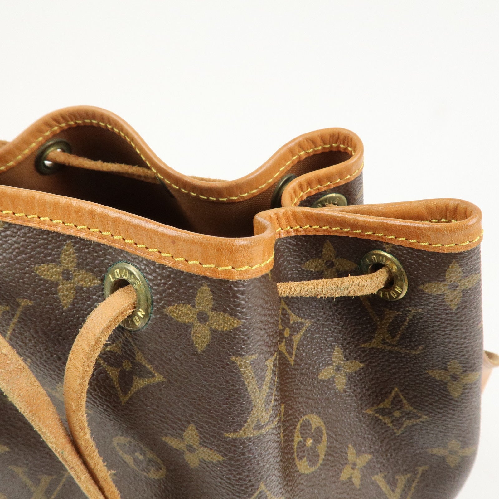 Louis Vuitton Monogram Canvas Petit Noe Shoulder Bag Brown M42226