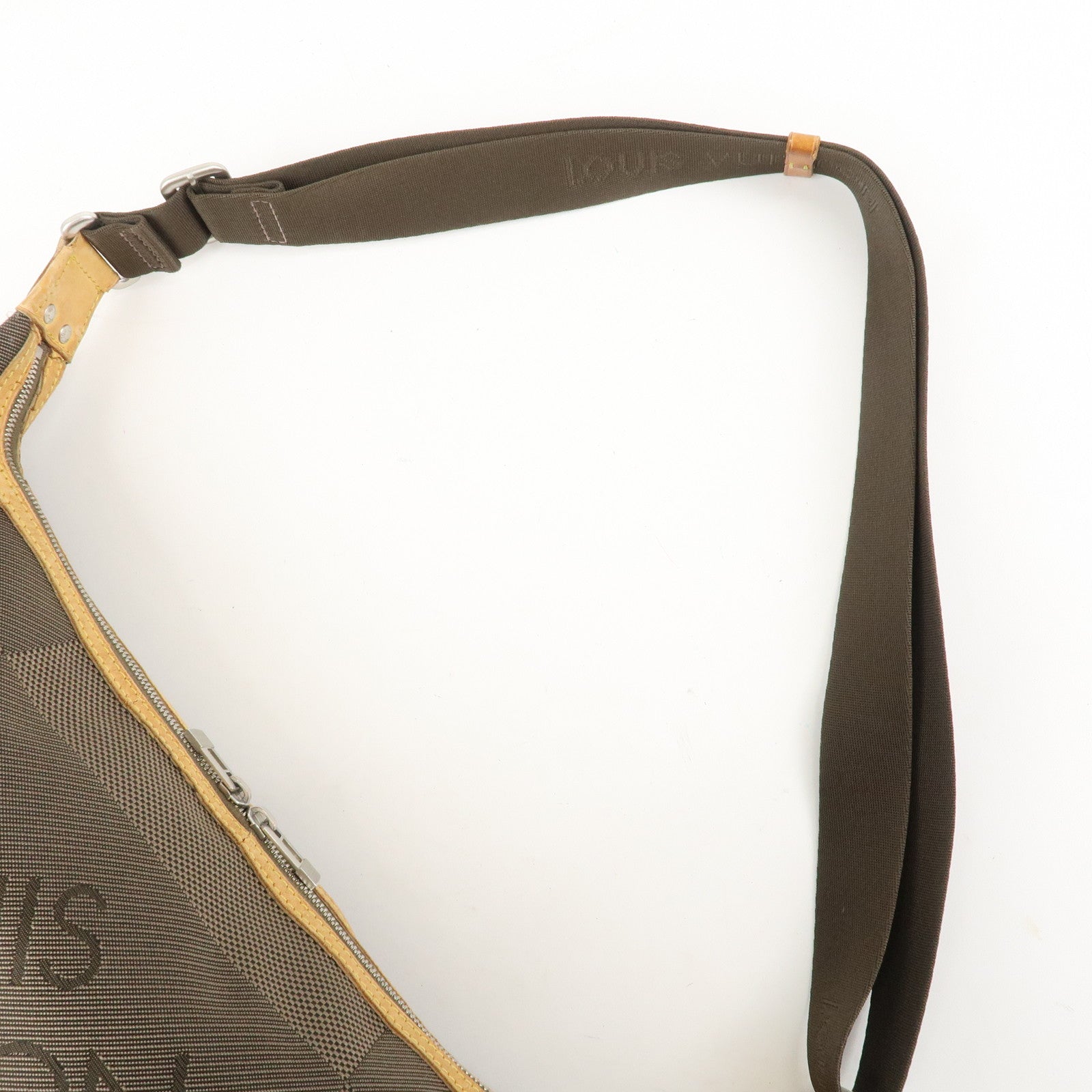 Louis Vuitton Damier Geant Explorer La Tour Shoulder Bag Terre M93615 Used