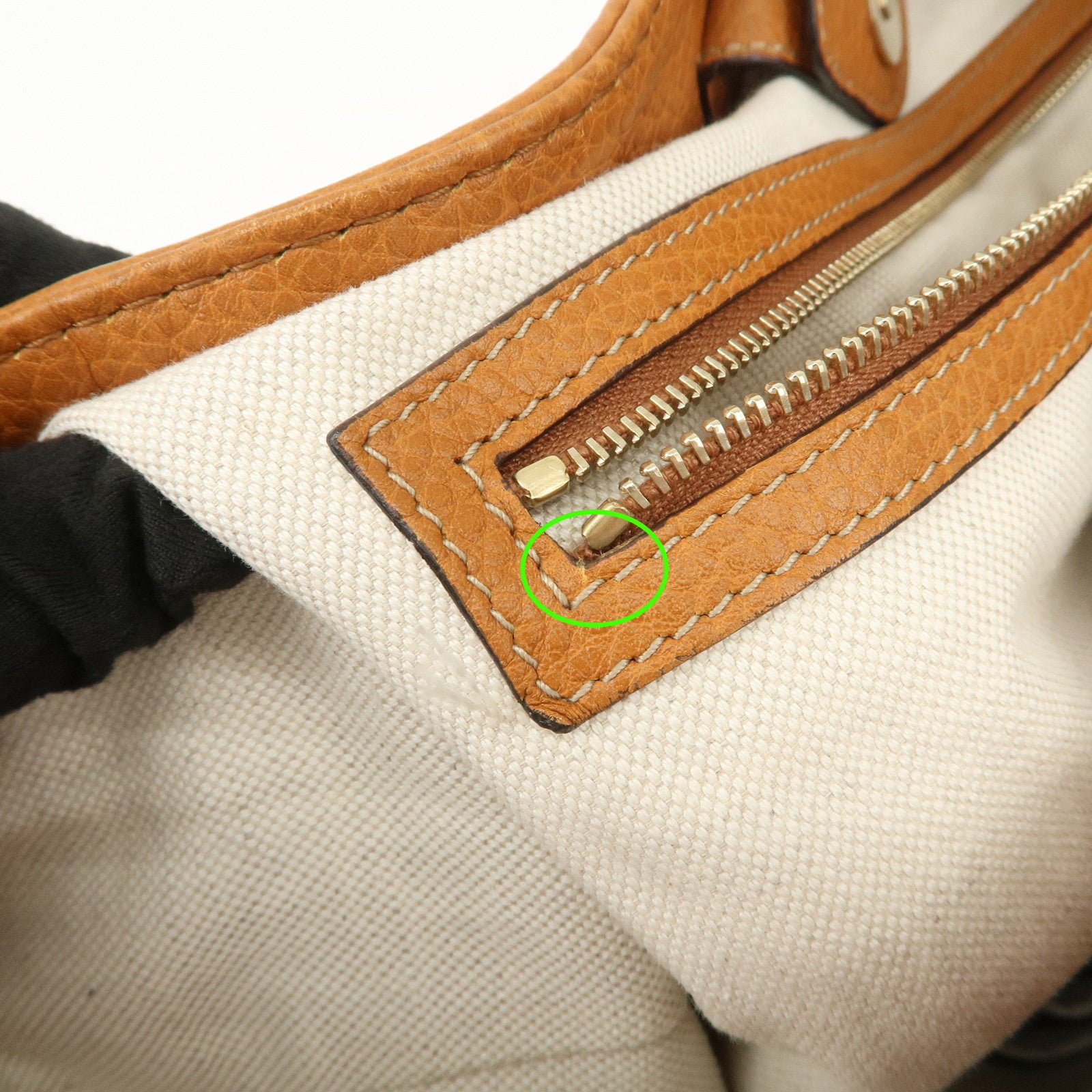 GUCCI Sherry Heritage Leather Shoulder Bag Brown 247597