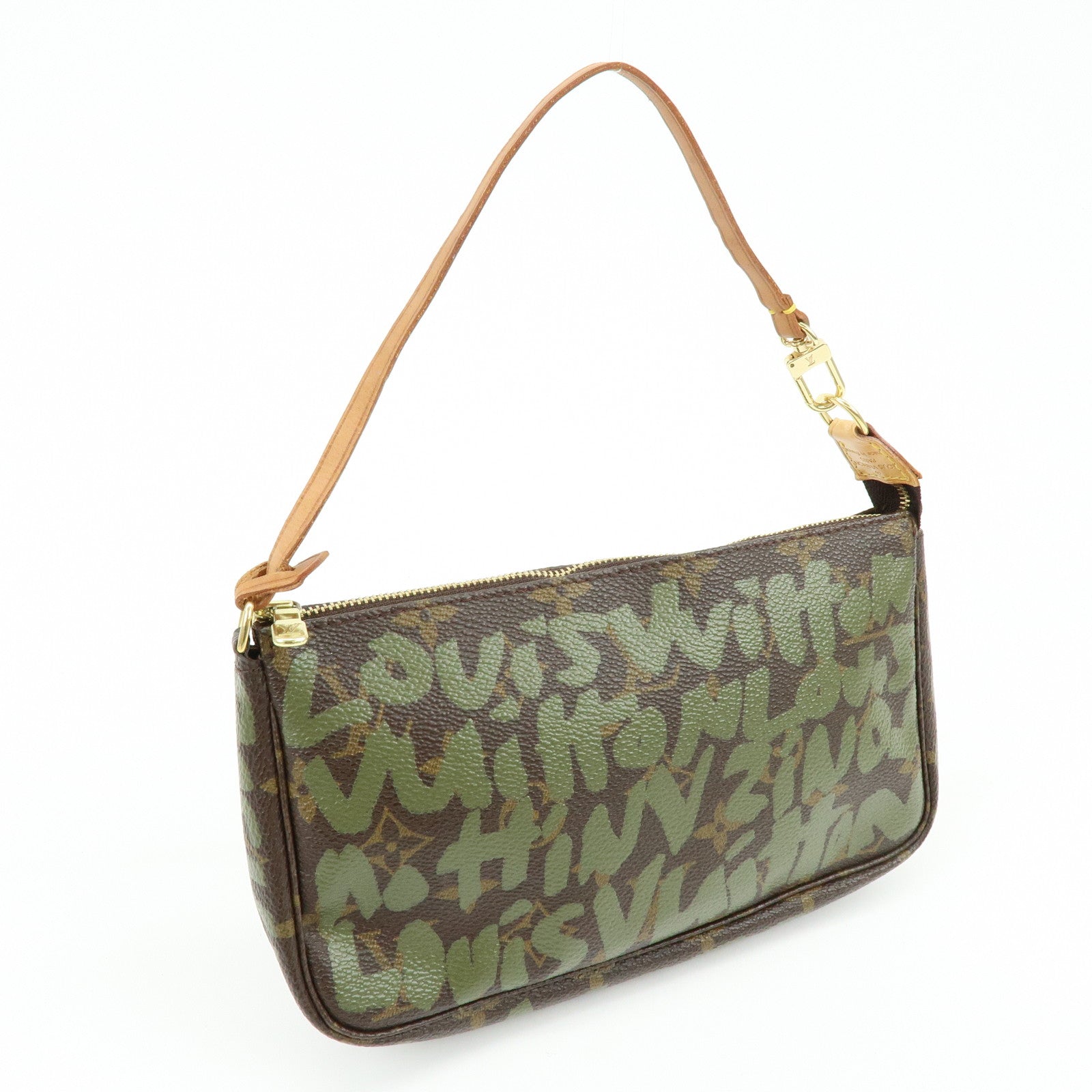 Louis Vuitton Monogram Graffiti Pochette Accessires Hand Bag M92191