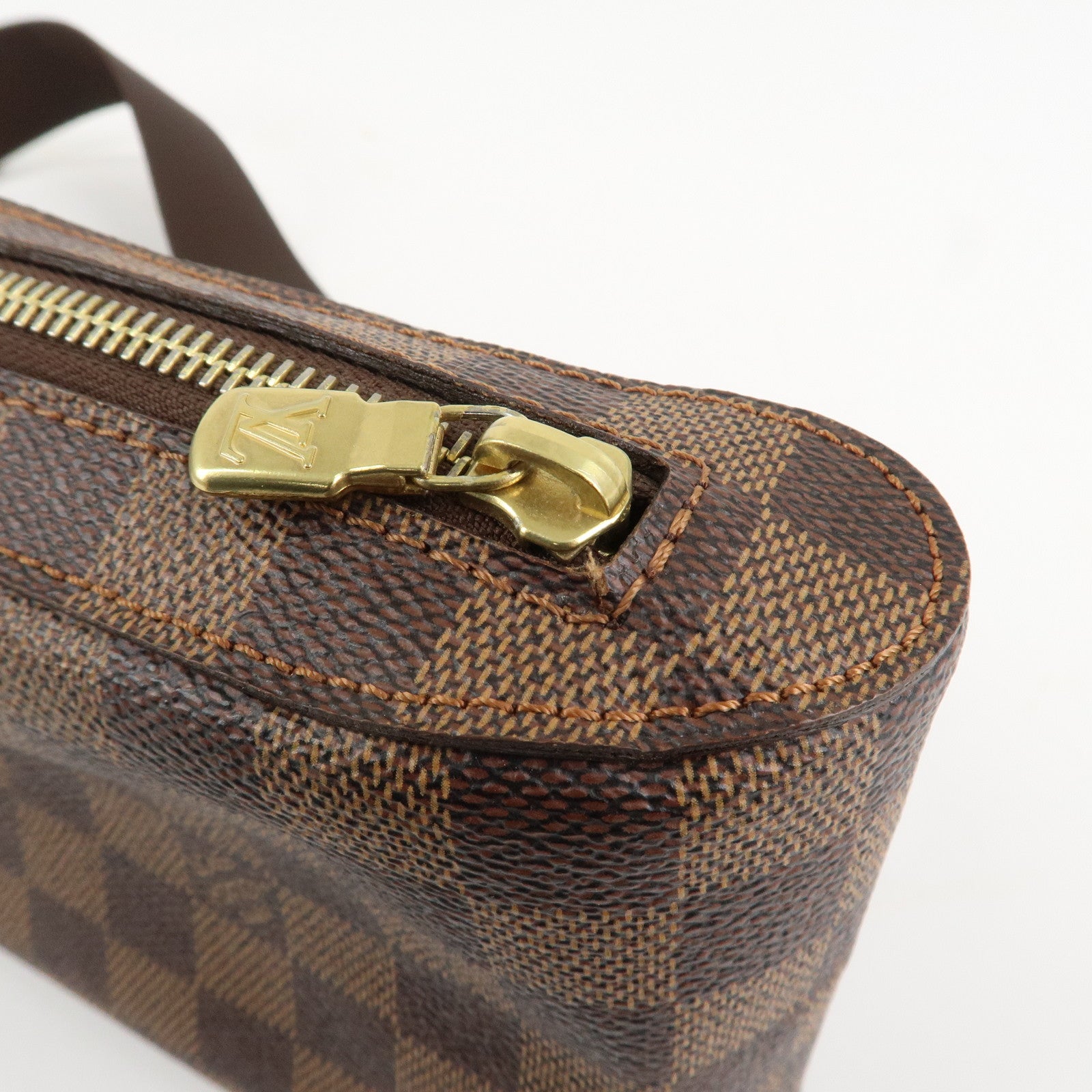 Louis Vuitton Damier Ebene Geronimos Crossbody Bag Waist Bag N51994 Used