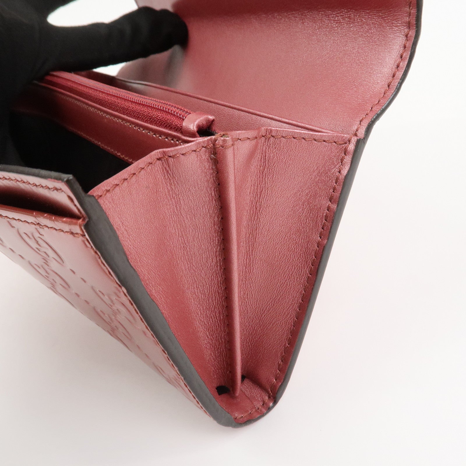 GUCCI Guccissima Interlocking G Lovely Heart Long Wallet 251861