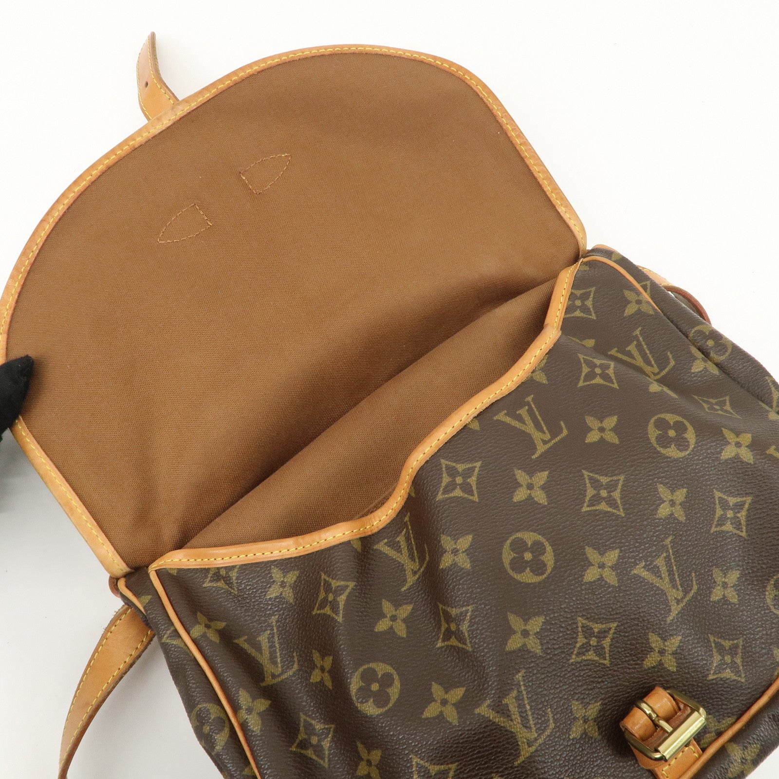 Louis Vuitton Monogram Saumur 30 Shoulder Bag Brown M42256 Used