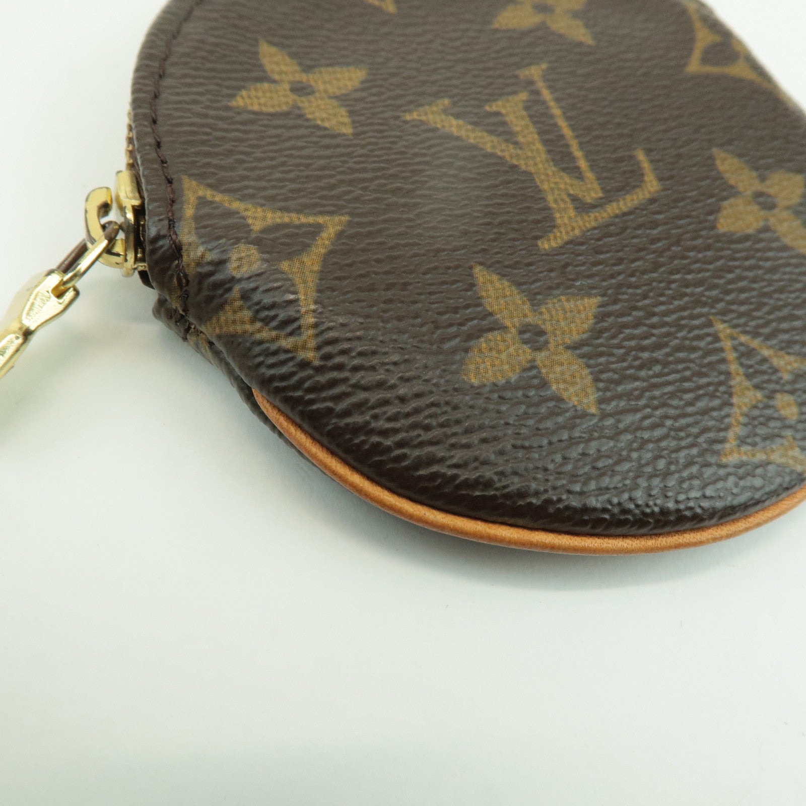 Louis Vuitton Monogram Porte Monnaie Rond Coin Case M61926 Used