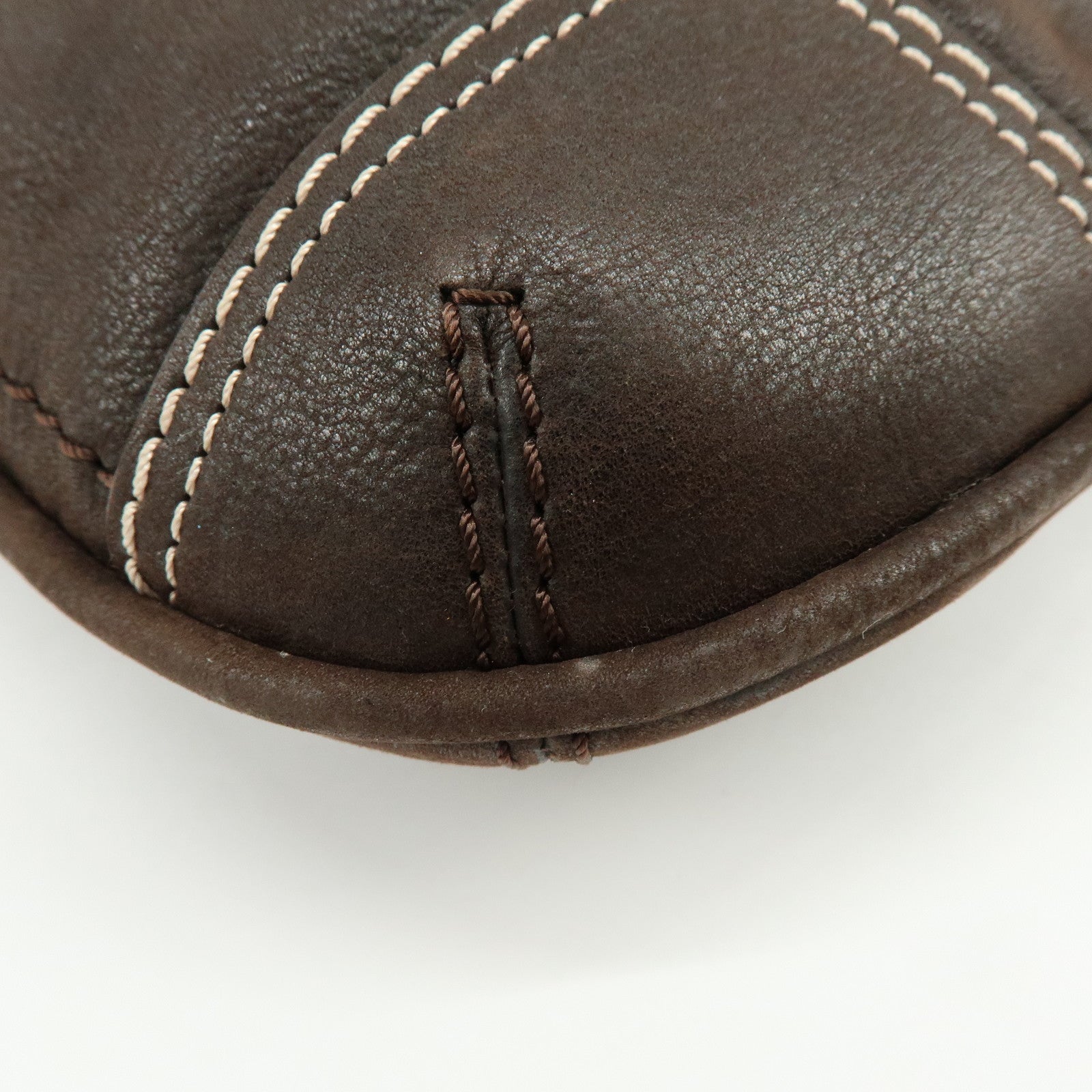 LOEWE Anagram Leather Shoulder Bag Crossbody Bag Brown