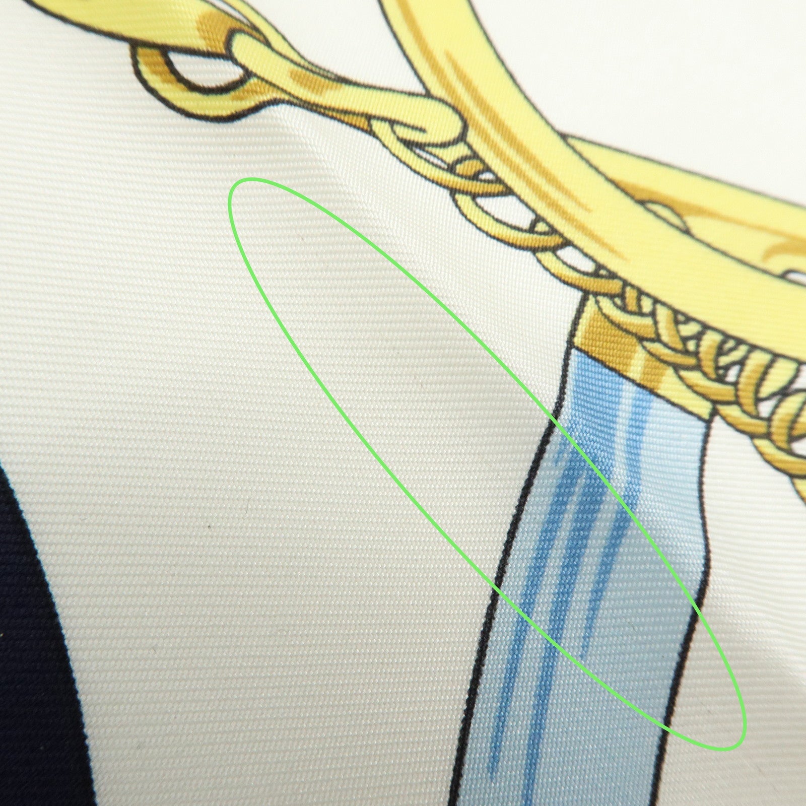HERMES Carre 90 Silk 100% Scarf Eperon d'or Navy White Yellow Red