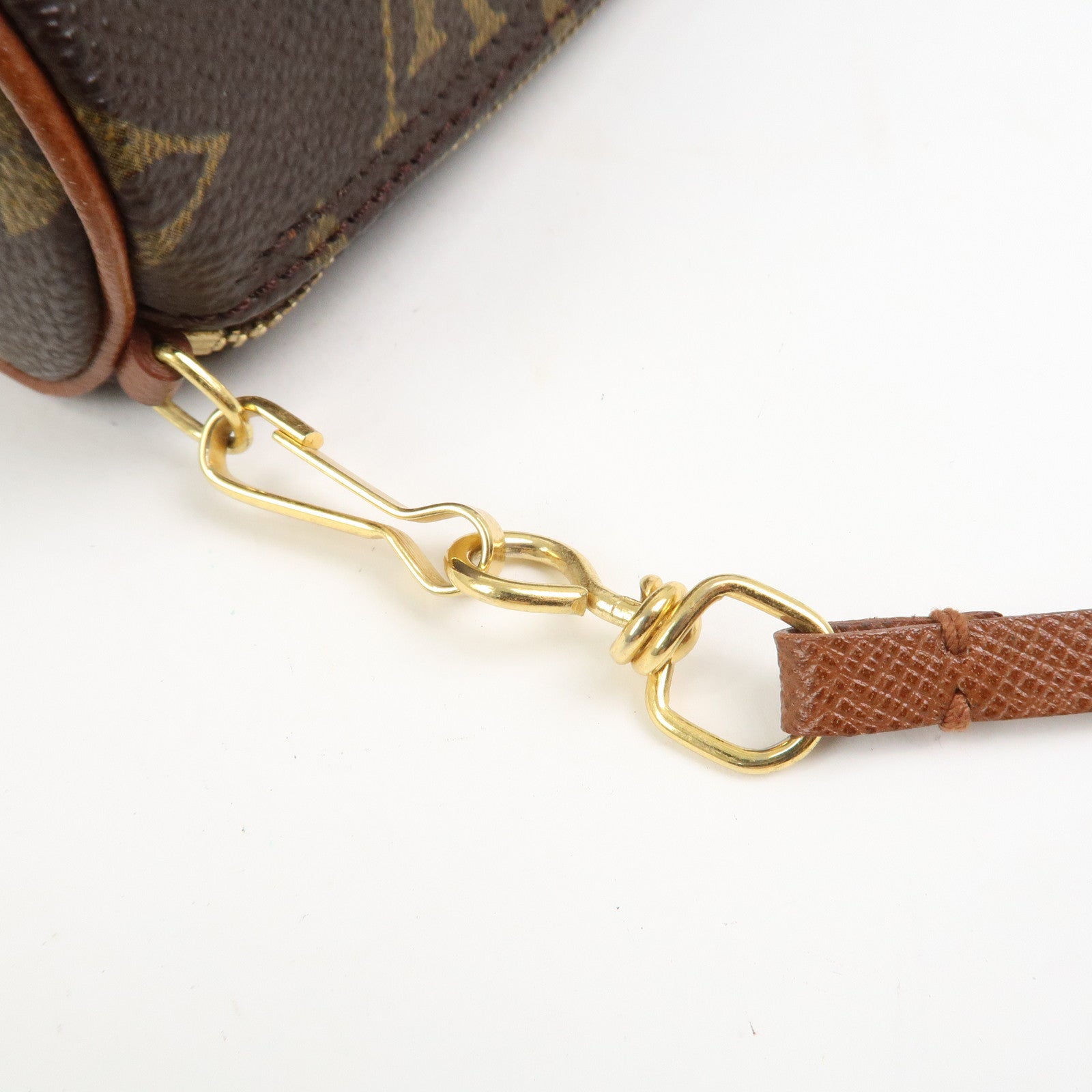 Louis Vuitton Monogram Mini Pouch for Papillon Bag Old Style Brown