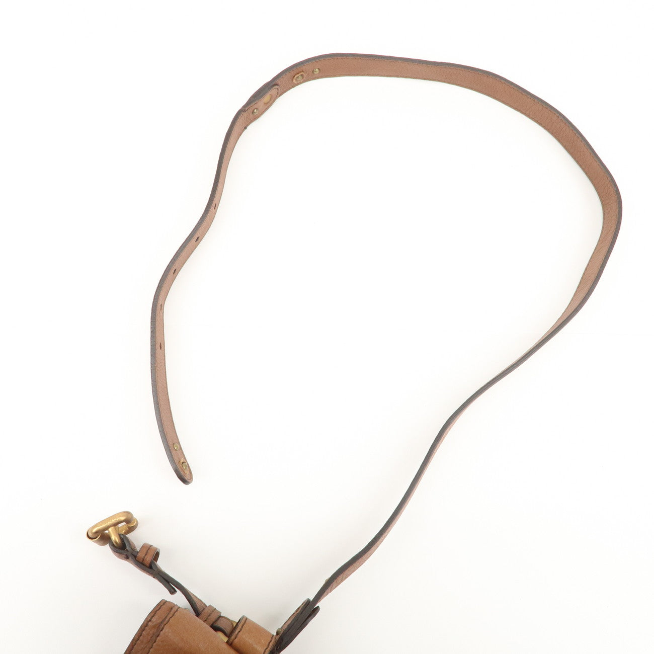 Chloe Paddington Belt Waist Bag Brown Gold