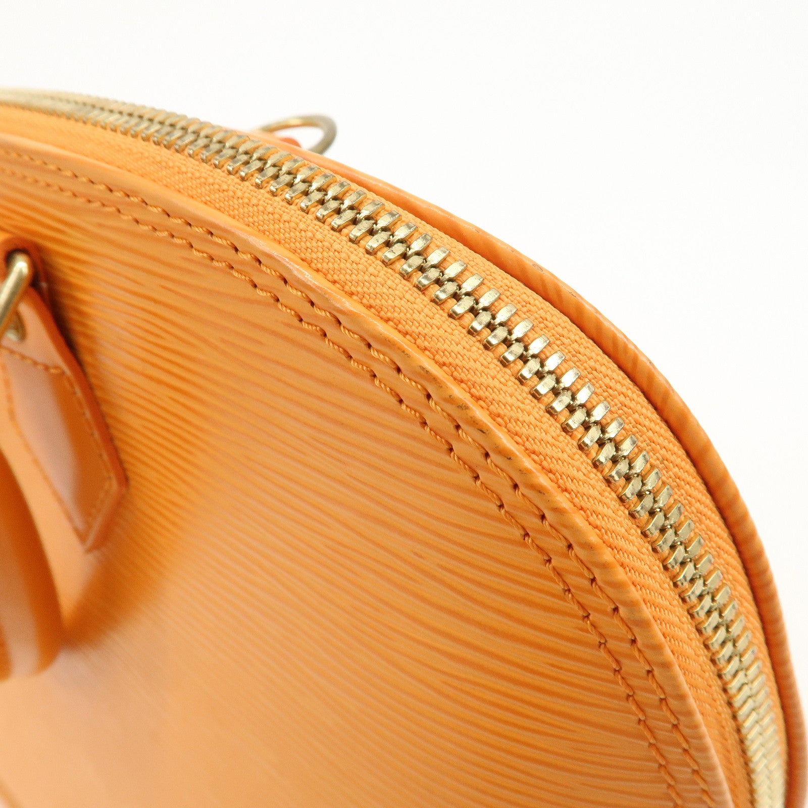 Louis Vuitton Epi Leather Alma PM Hand Bag Mandarin Orange M5124H