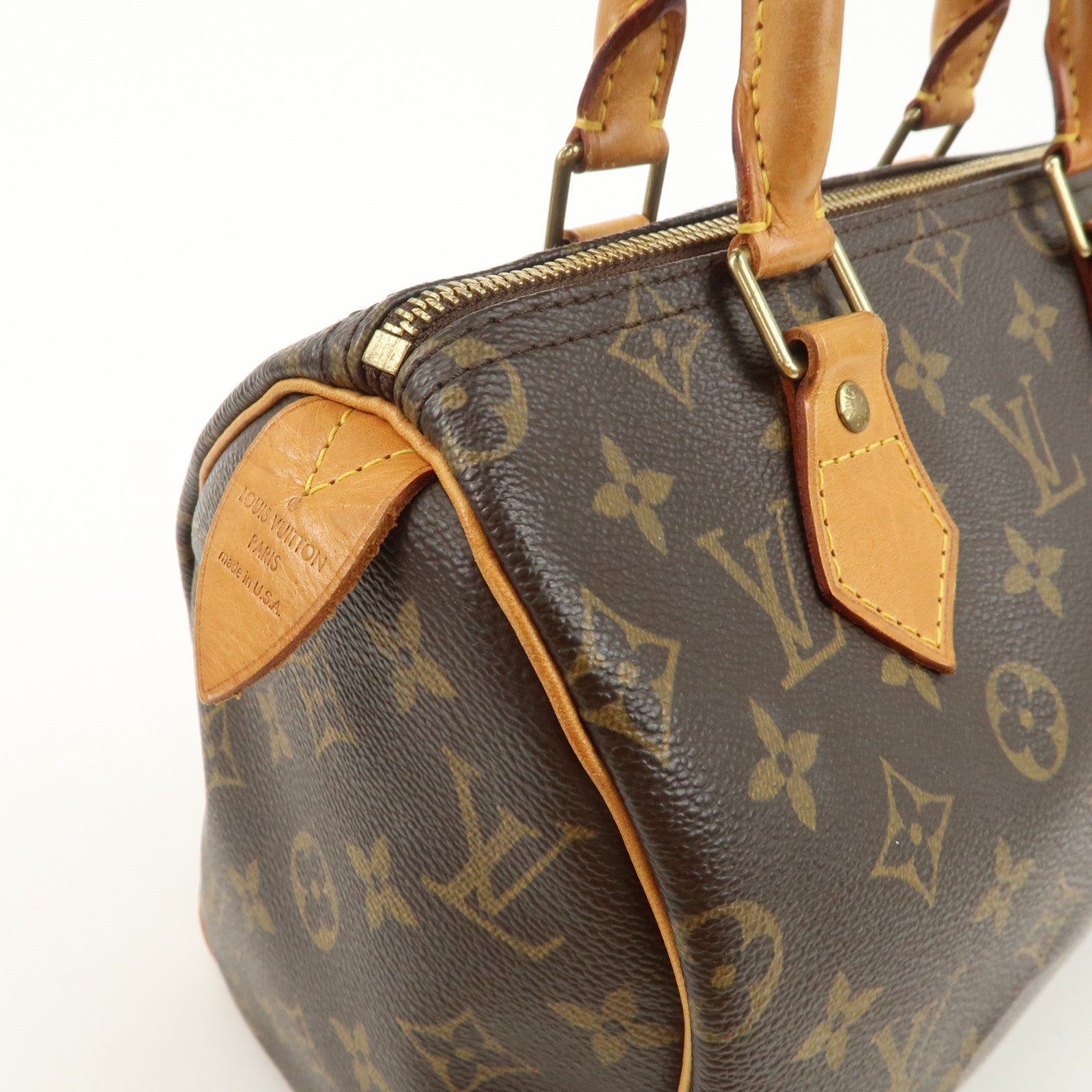 Louis Vuitton Monogram Speedy 25 Boston Bag Hand Bag Brown M41528