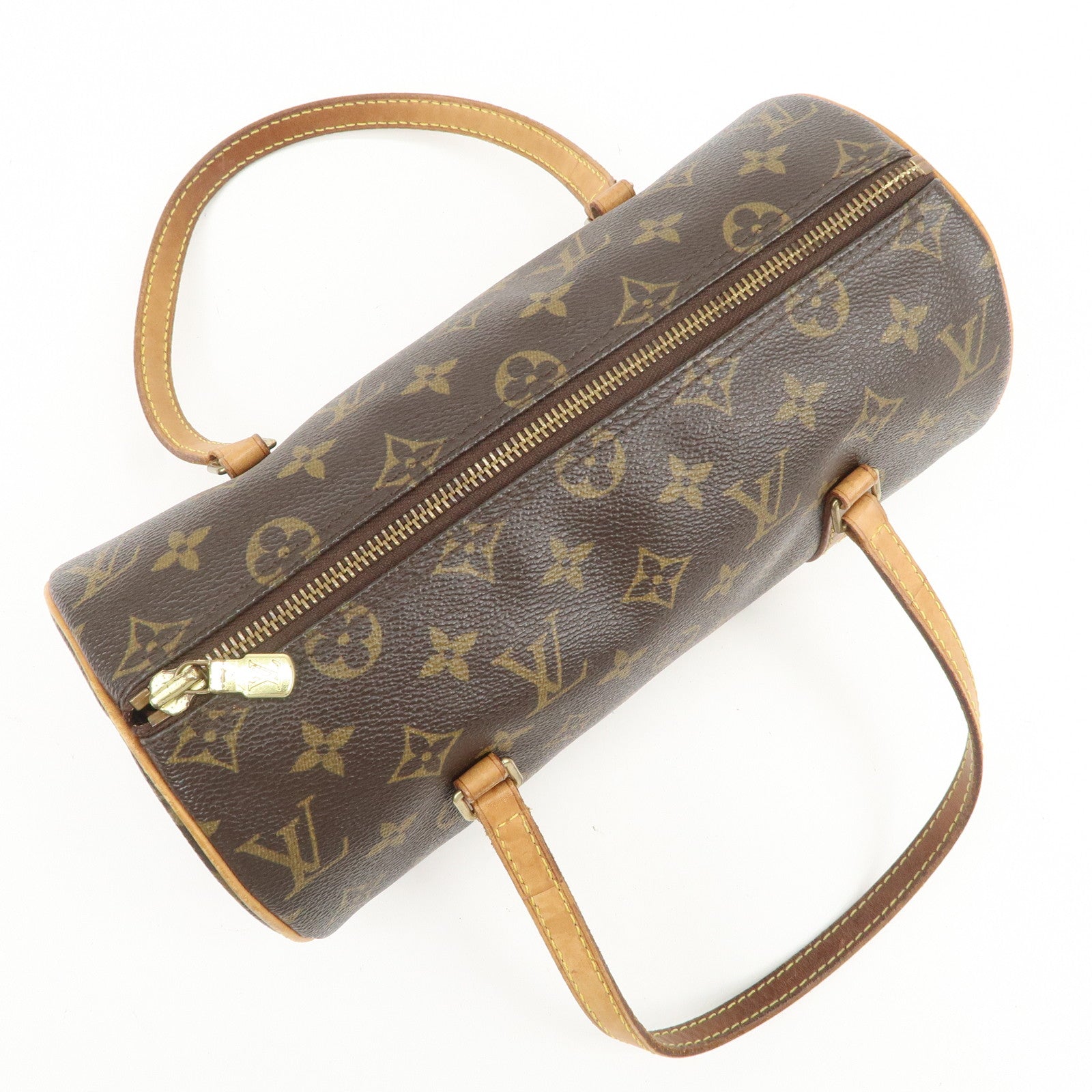 Louis Vuitton Monogram Papillon 26 Hand Bag Brown M51386