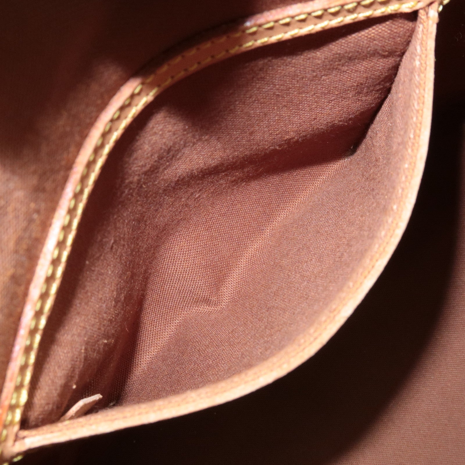 Louis Vuitton Monogram Alma Hand Bag Brown M51130 Used