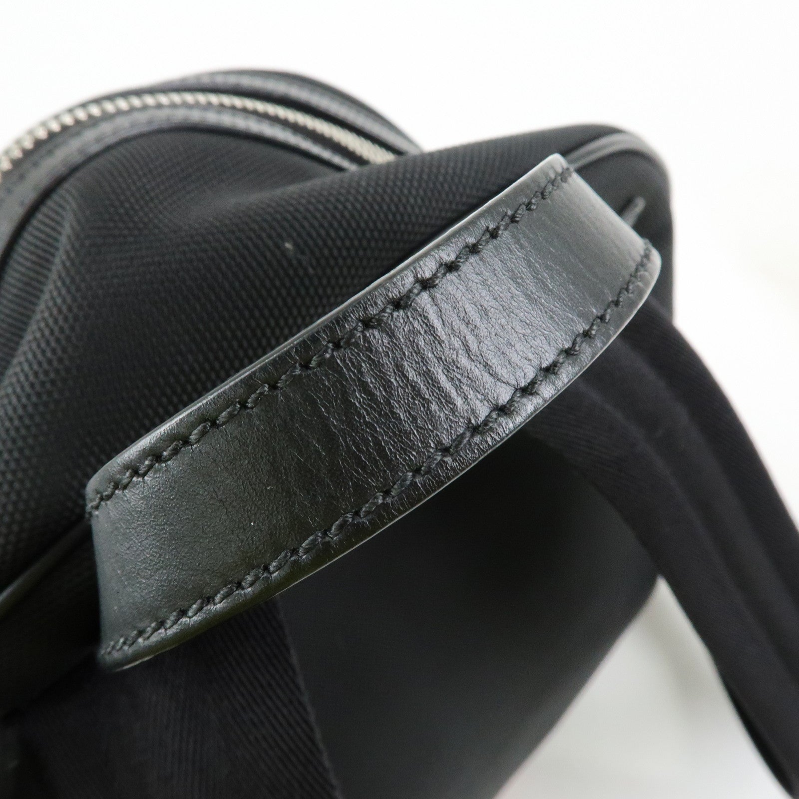 GUCCI Sherry Canvas Leather Backpack Rucksack Black 630917