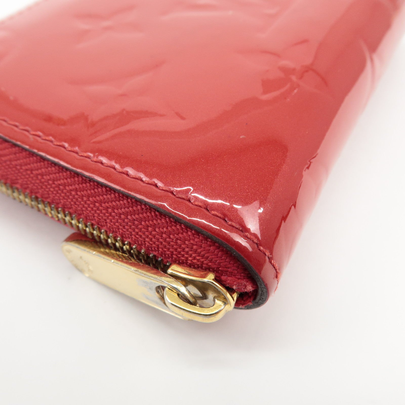 Louis Vuitton Monogram Vernis Zippy Coin Purse Cerise M90202 Used
