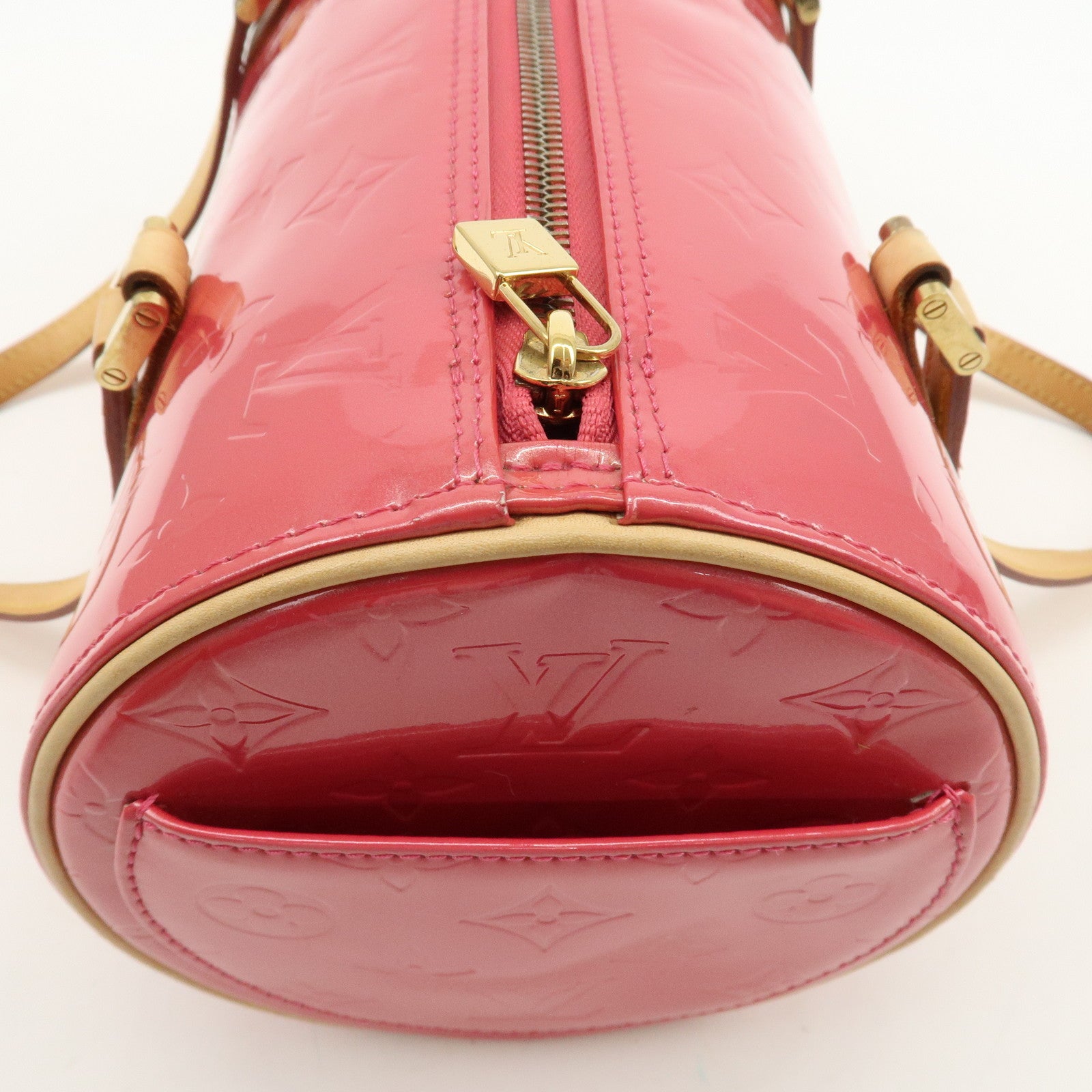 Louis Vuitton Monogram Vernis Bedford Hand Bag Framboise M9133F