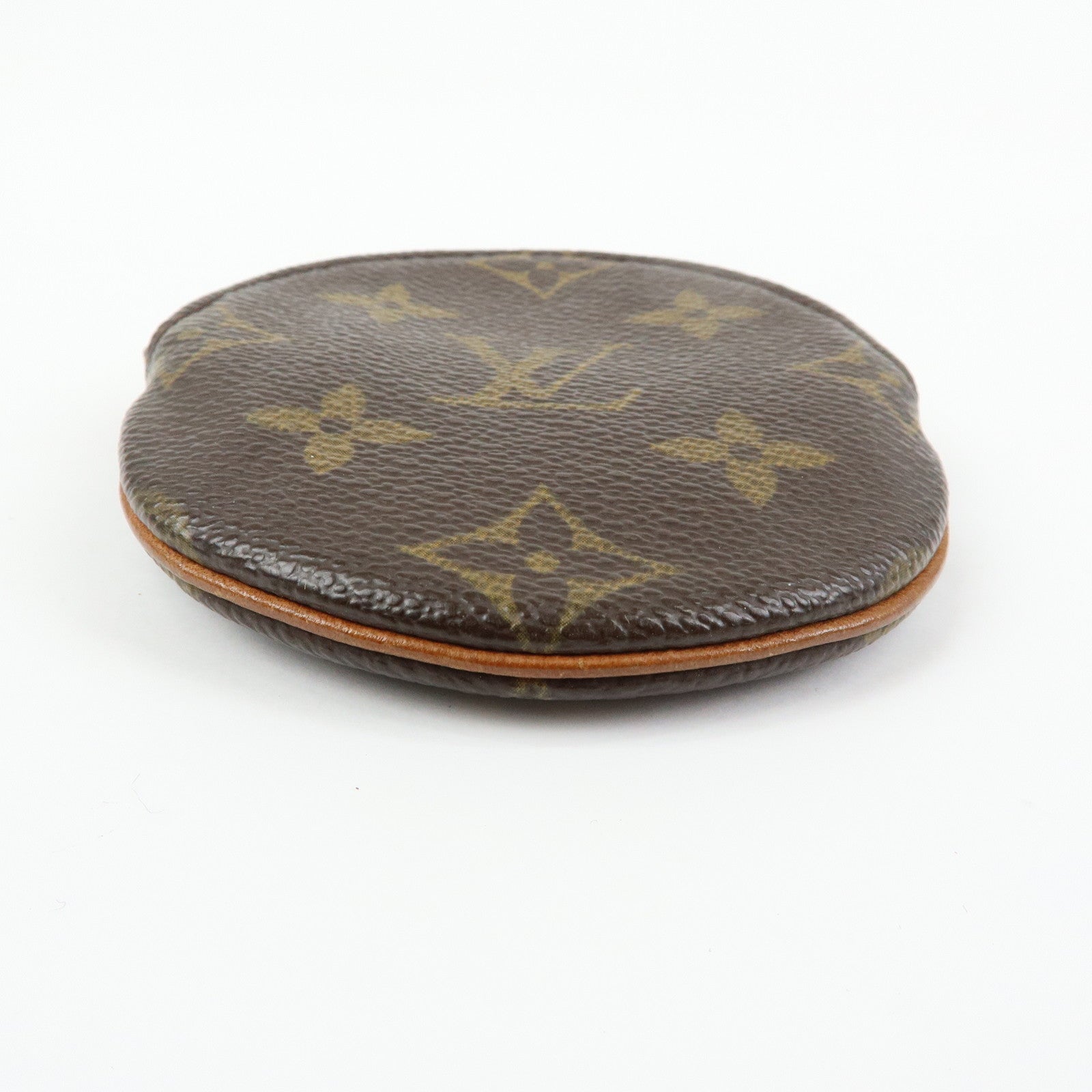 Louis Vuitton Monogram Porte Monnaie Rond Coin Case Brown M61926