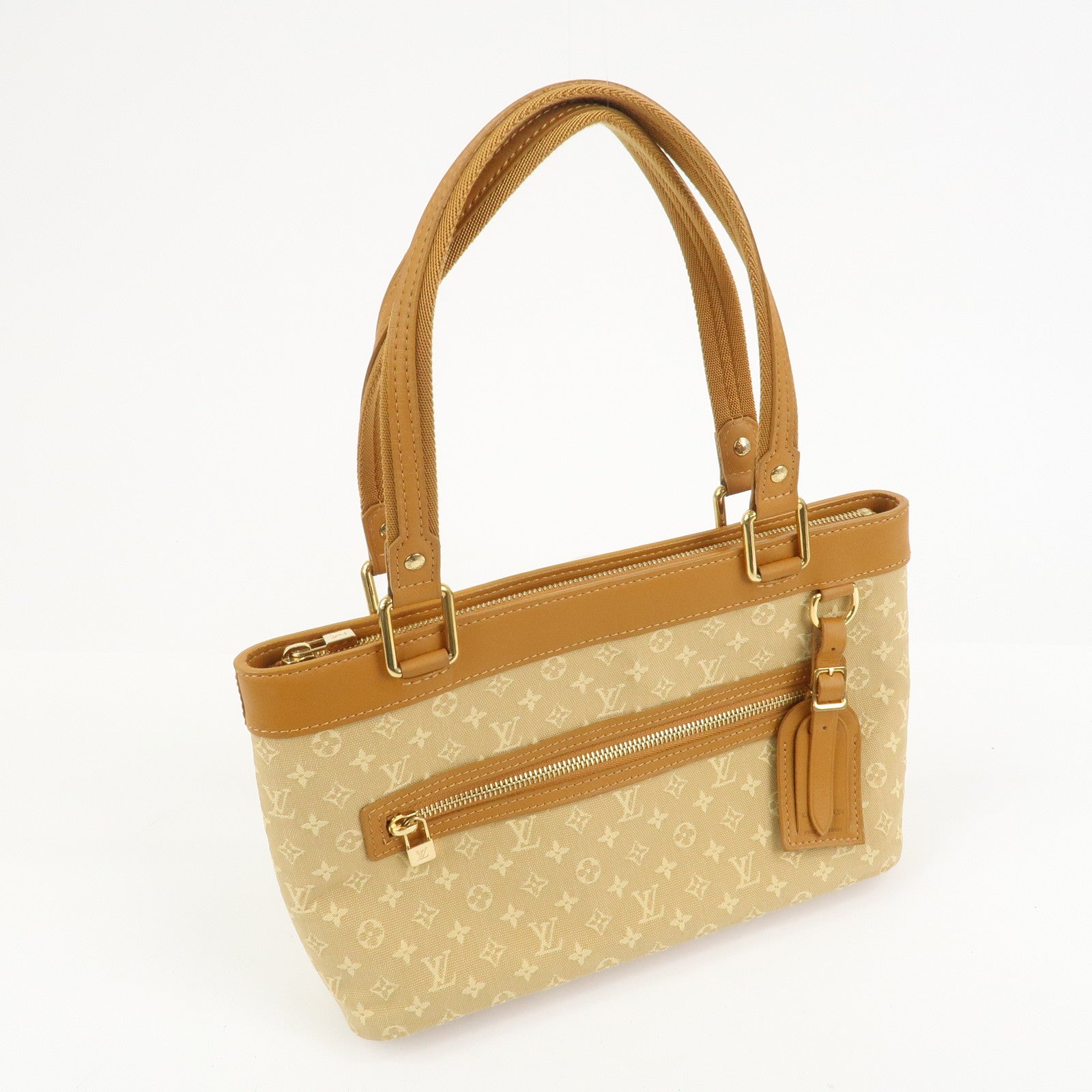 Louis Vuitton Monogram Mini Lucille PM Hand Bag Beige M92684