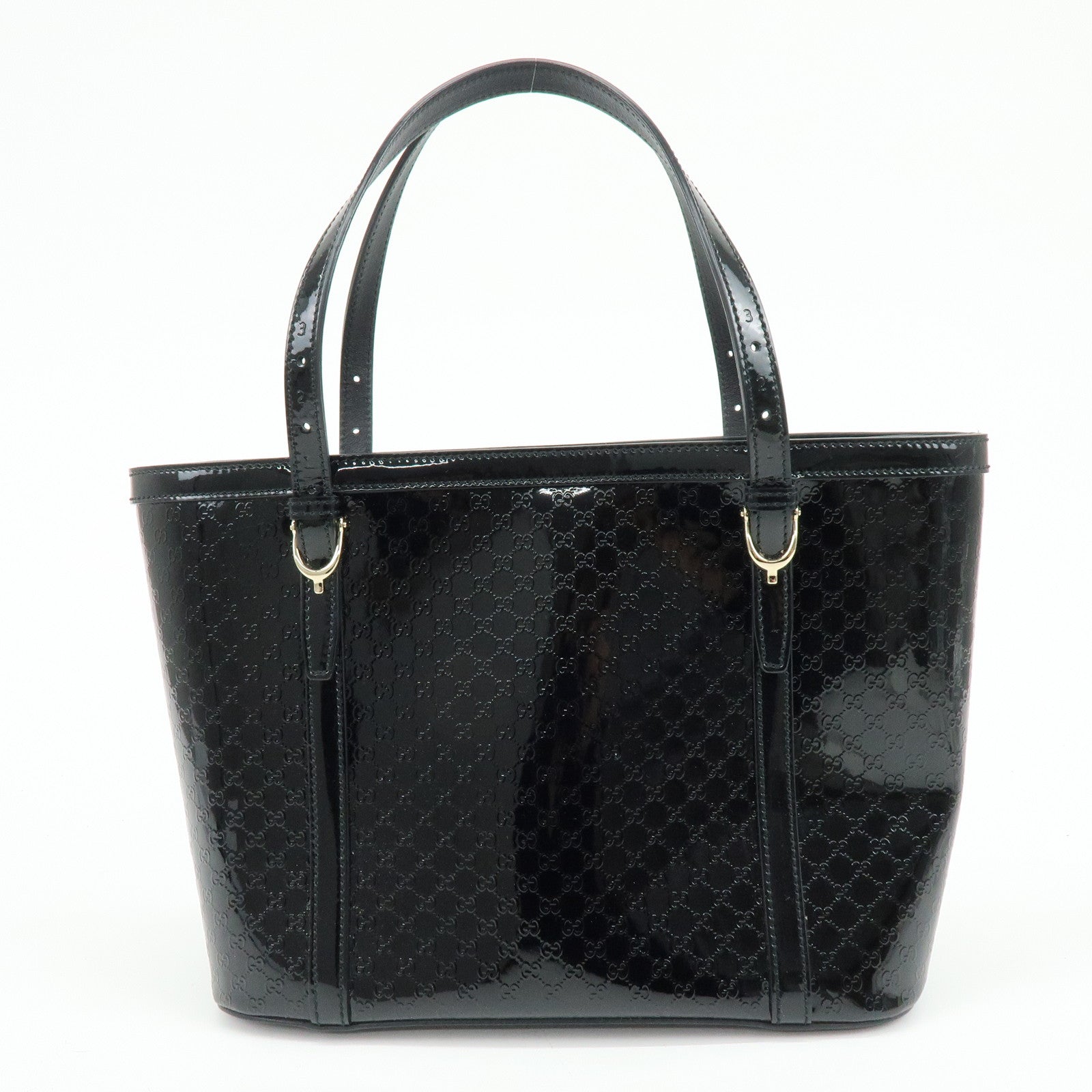 GUCCI Microguccissima Gucci Nice Patent Leather Tote Bag 336776
