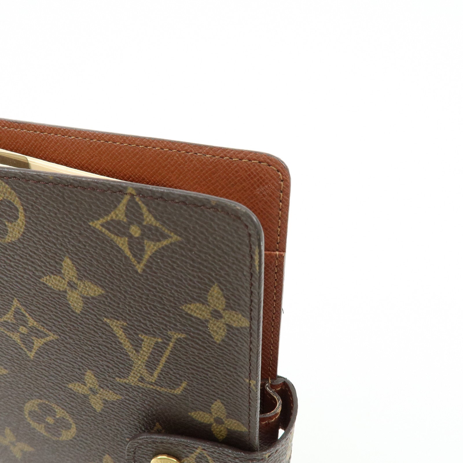 Louis Vuitton Monogram Agenda MM Planner Cover Brown R20004