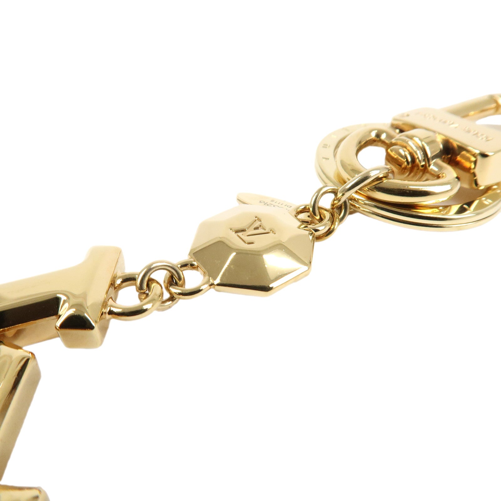 Louis Vuitton Porte Cles LV Facettes Bag Charm Gold M65216
