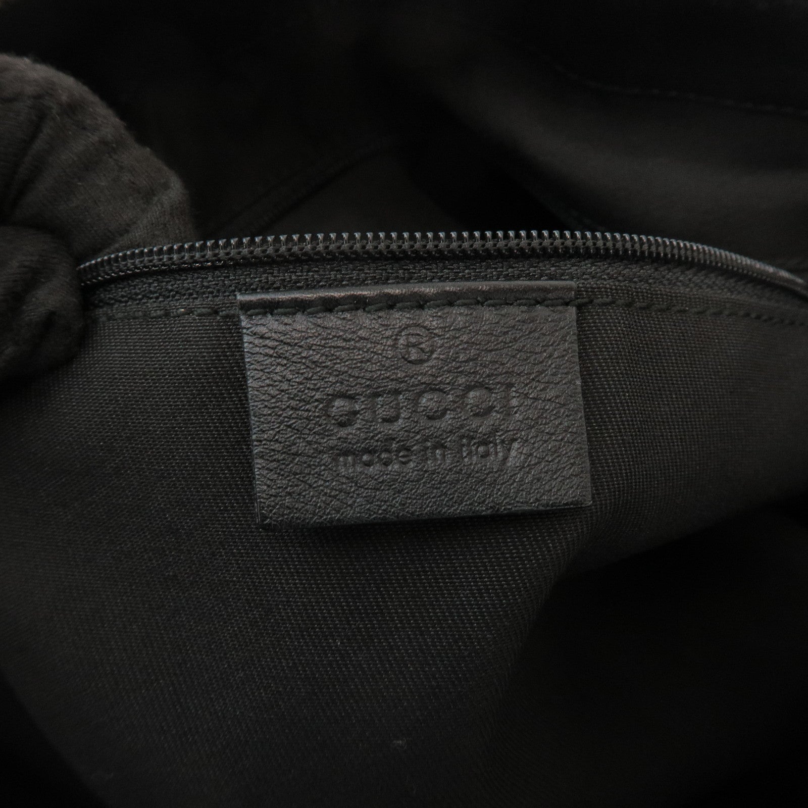 GUCCI Sukey Interlocking G GG Canvas Leather 2Way Bag Black 247902
