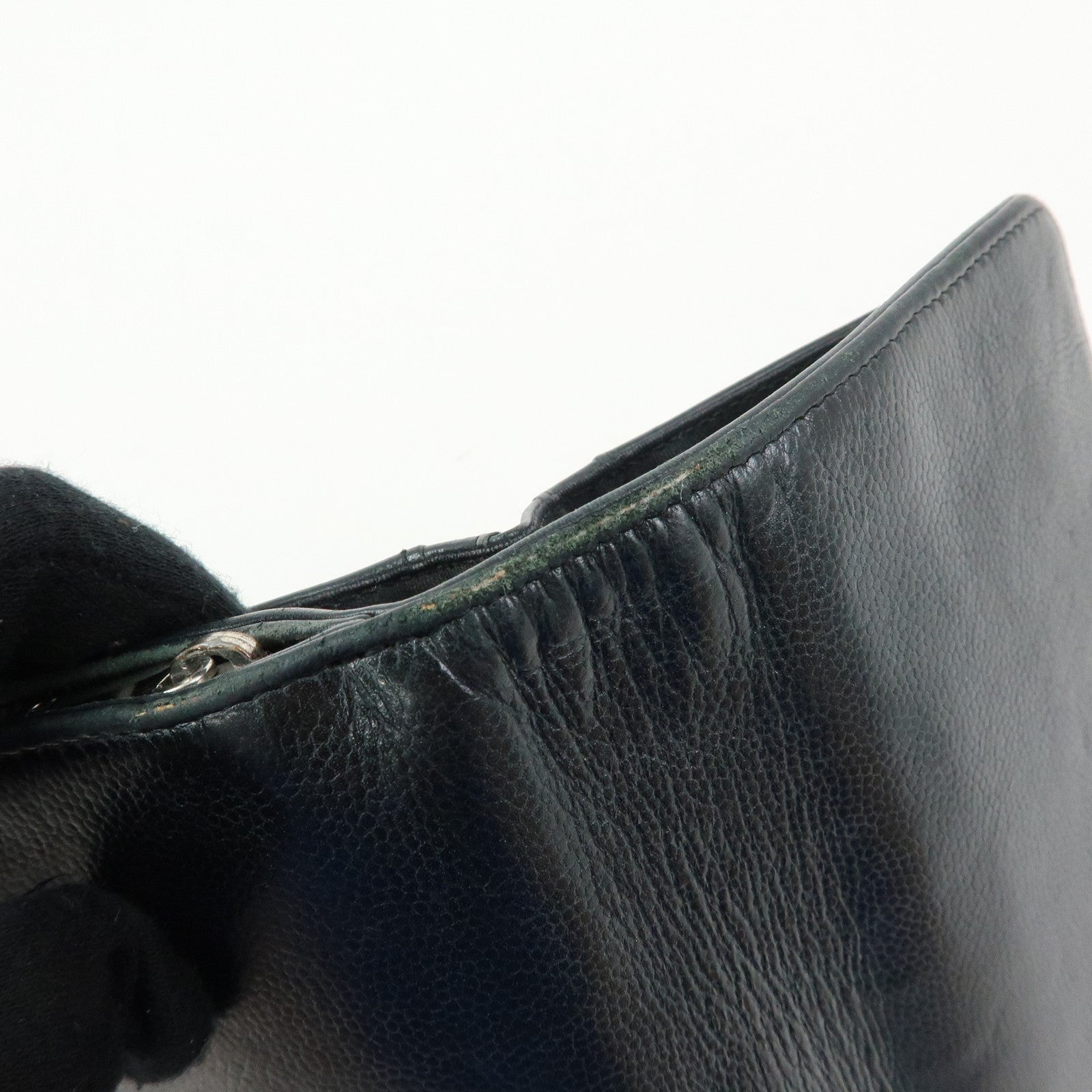 CHANEL COCO Mark Caviarskin Bi-fold Compact Wallet Black