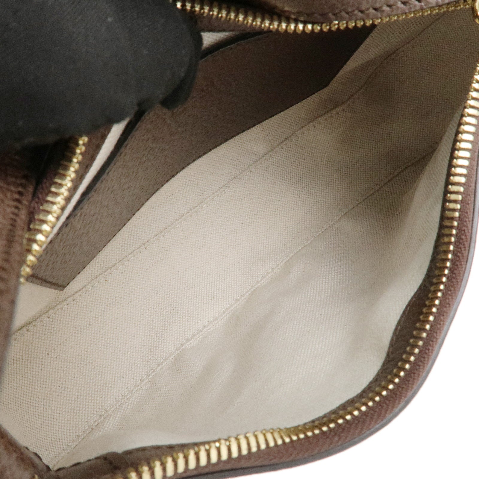 GUCCI Ophidia GG Supreme Leather Shoulder Bag Beige Brown 135145 Used