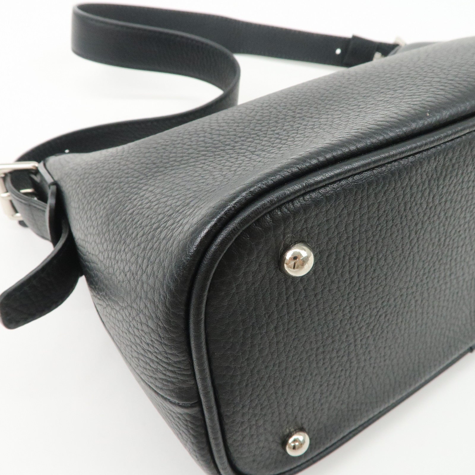 BURBERRY Leather Shoulder Bag Nova Plaid Black