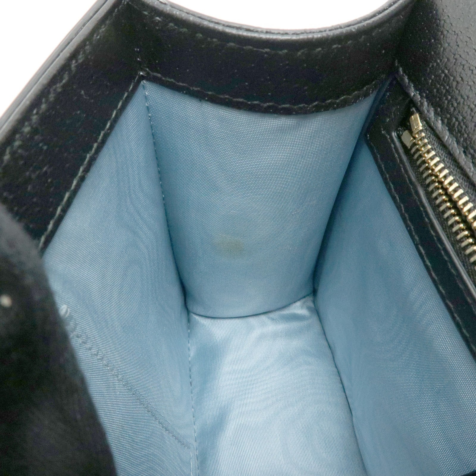 GUCCI Sylvie Sherry Leather Shoulder Bag Black Bee & Star 524405