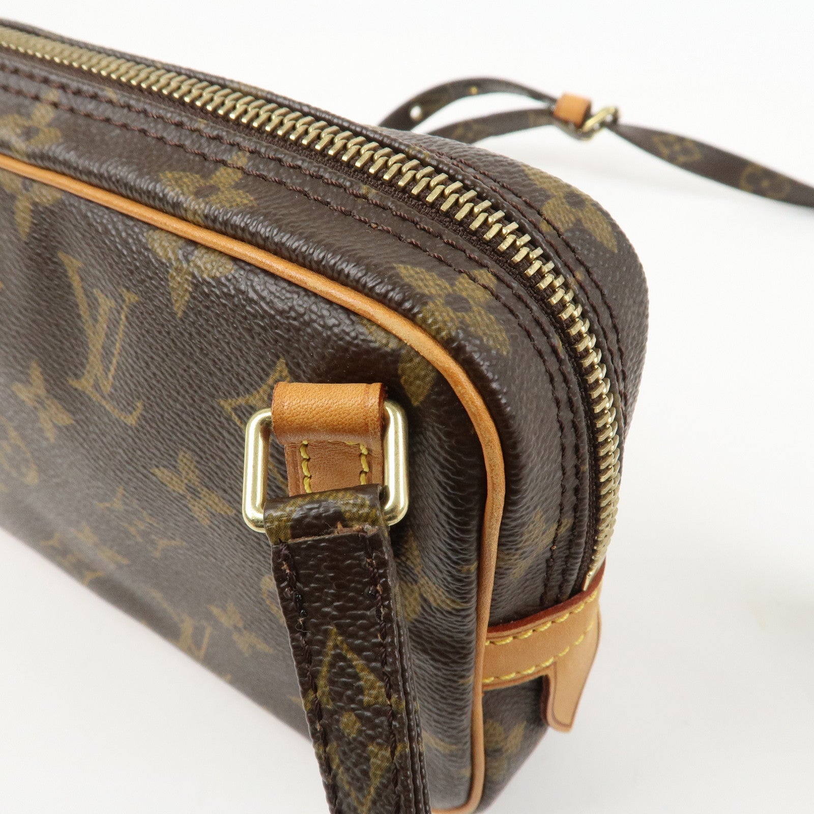 Louis Vuitton Monogram Pochette Marly Bandouliere Bag Brown M51828