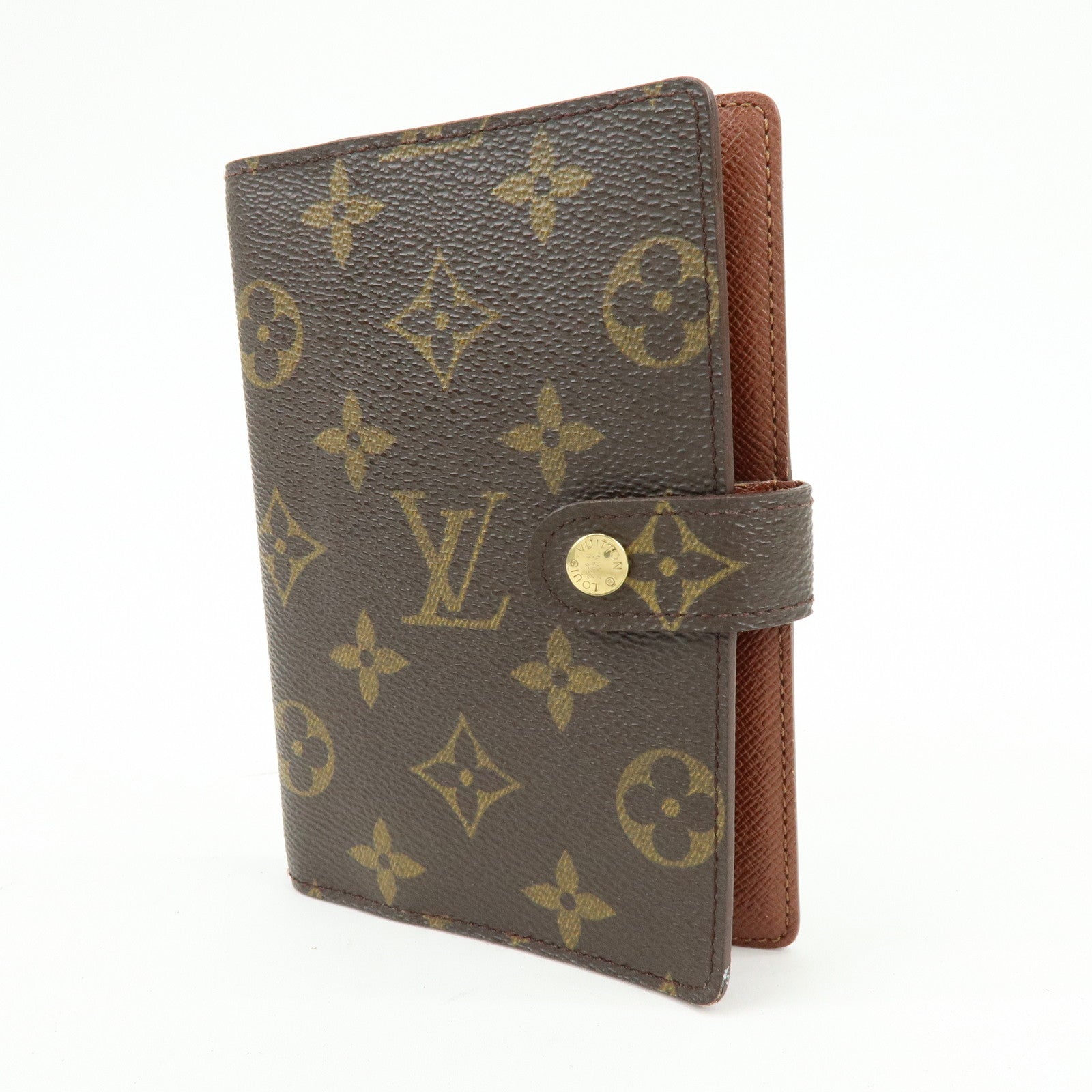 Louis Vuitton Monogram Agenda PM Planner Cover Brown R20005