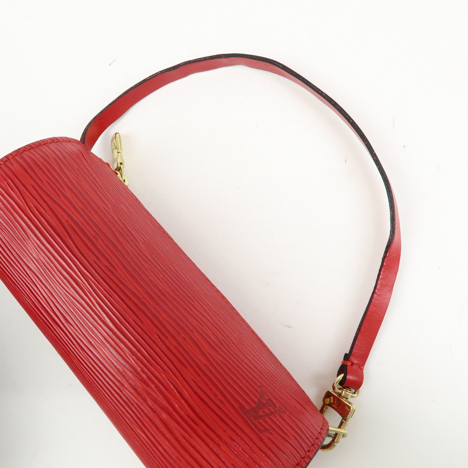 Louis Vuitton Epi Set of 2 Leather Soufflot Pouch Red Blue