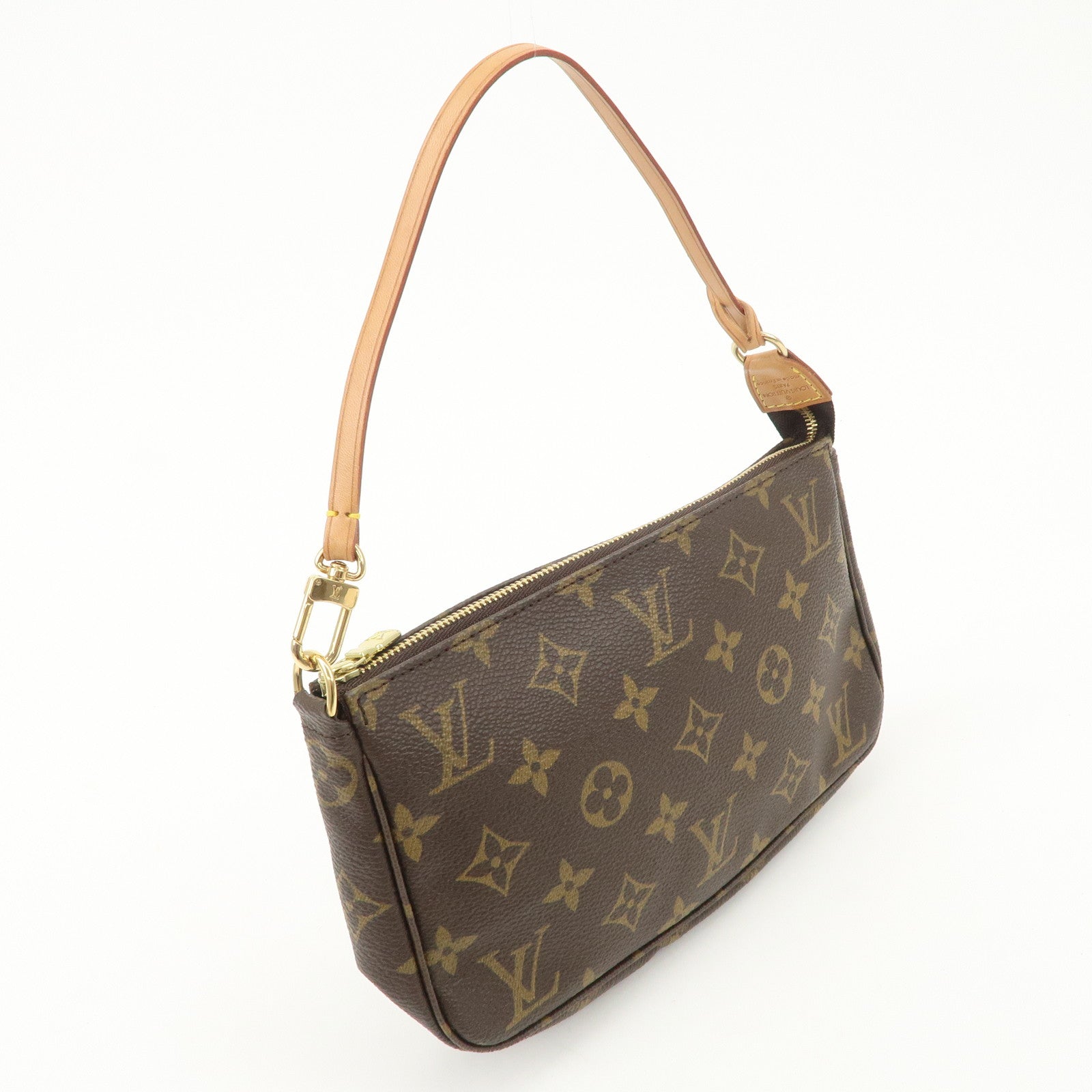 Louis Vuitton Monogram Pochette Accessoires Hand Bag Brown M51980