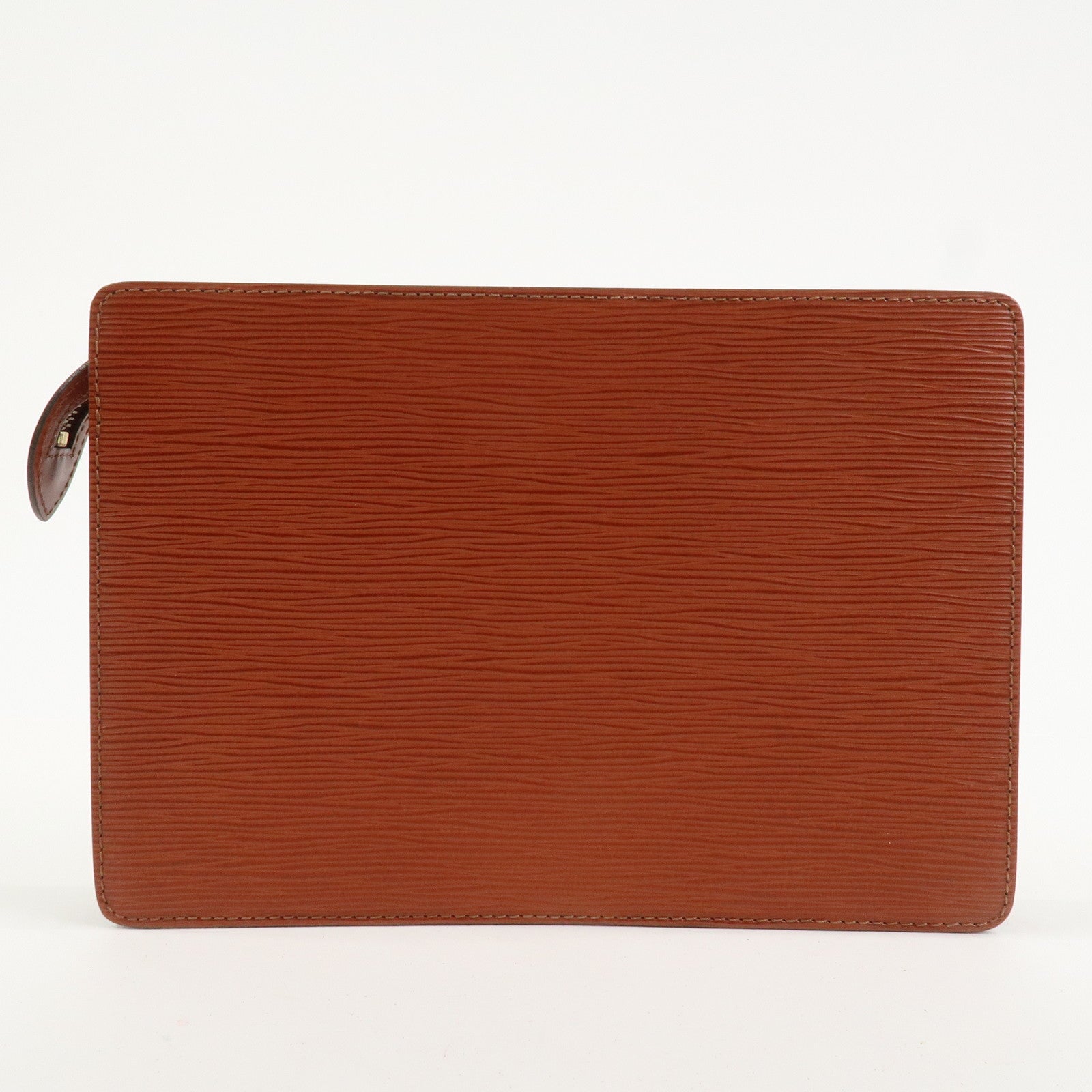 Louis Vuitton Epi Pochette Homme Clutch Bag Kenya Brown M52523