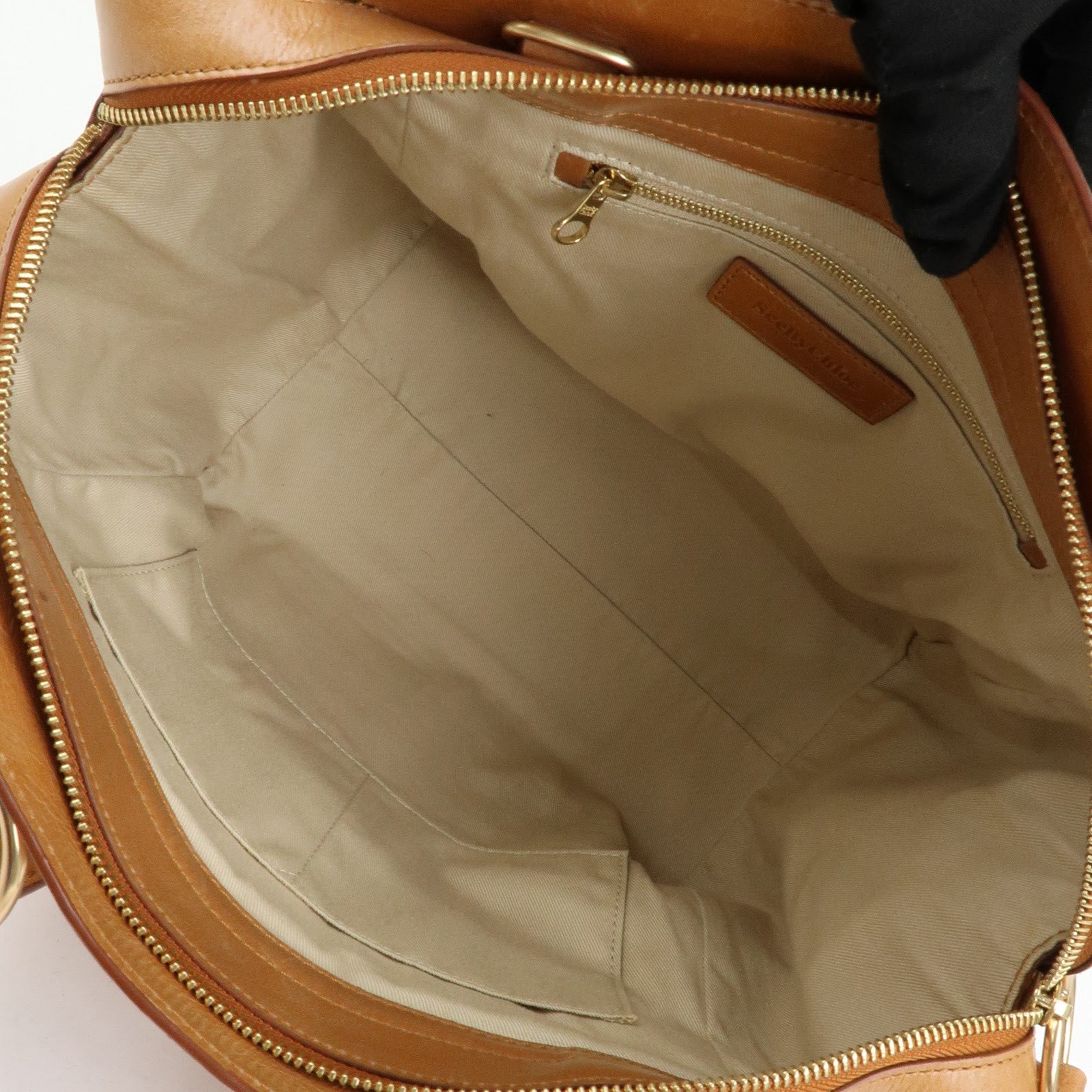 Chloe See by Chloe Page 2Way Bag Shoulder Bag Hand Bag Brown