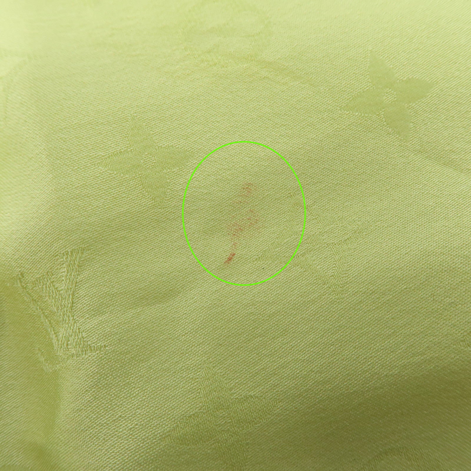 Louis Vuitton Monogram Silk 100% Scarf Shawl Light Green