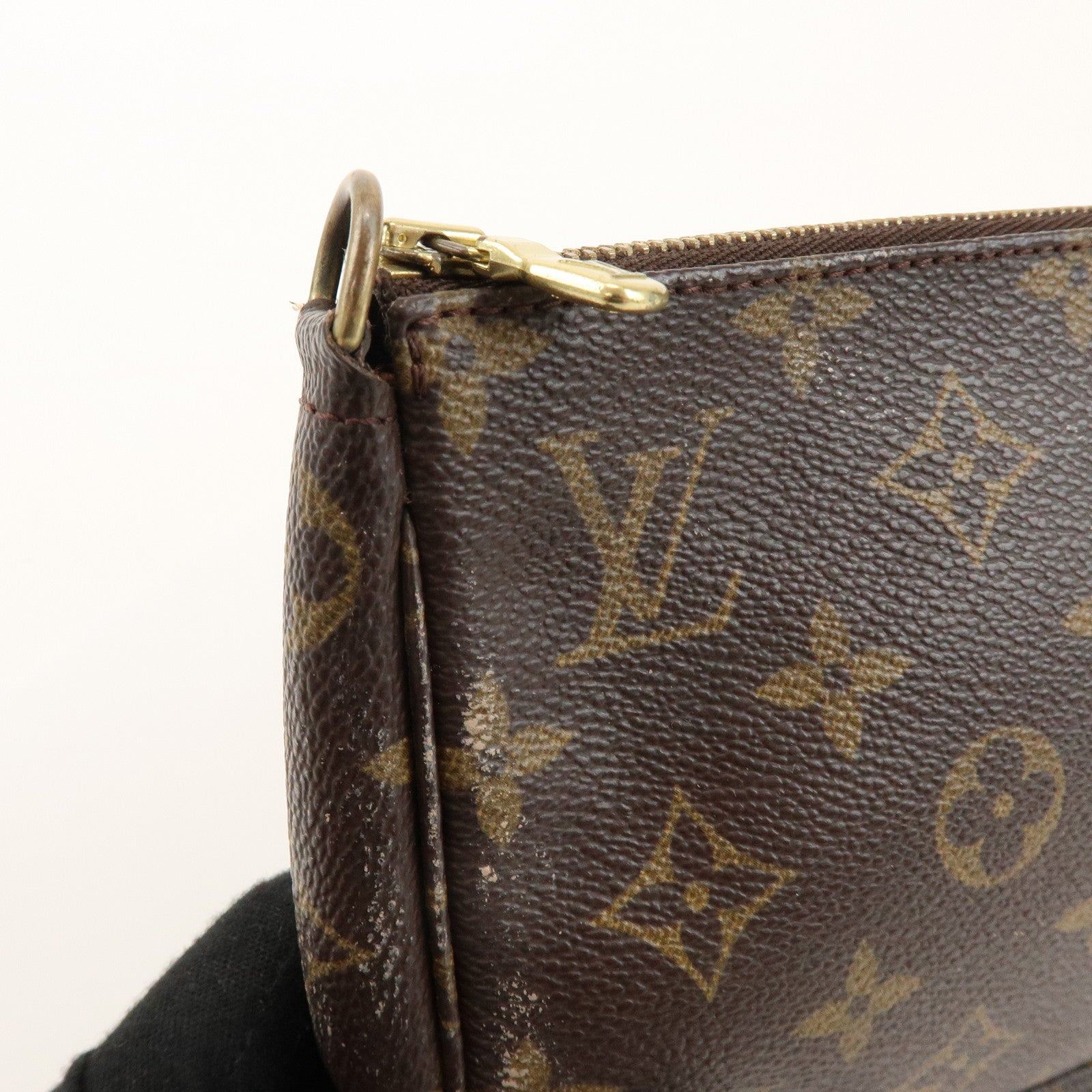 Louis Vuitton Monogram Pochette Accessoires Pouch Hand Bag M51980