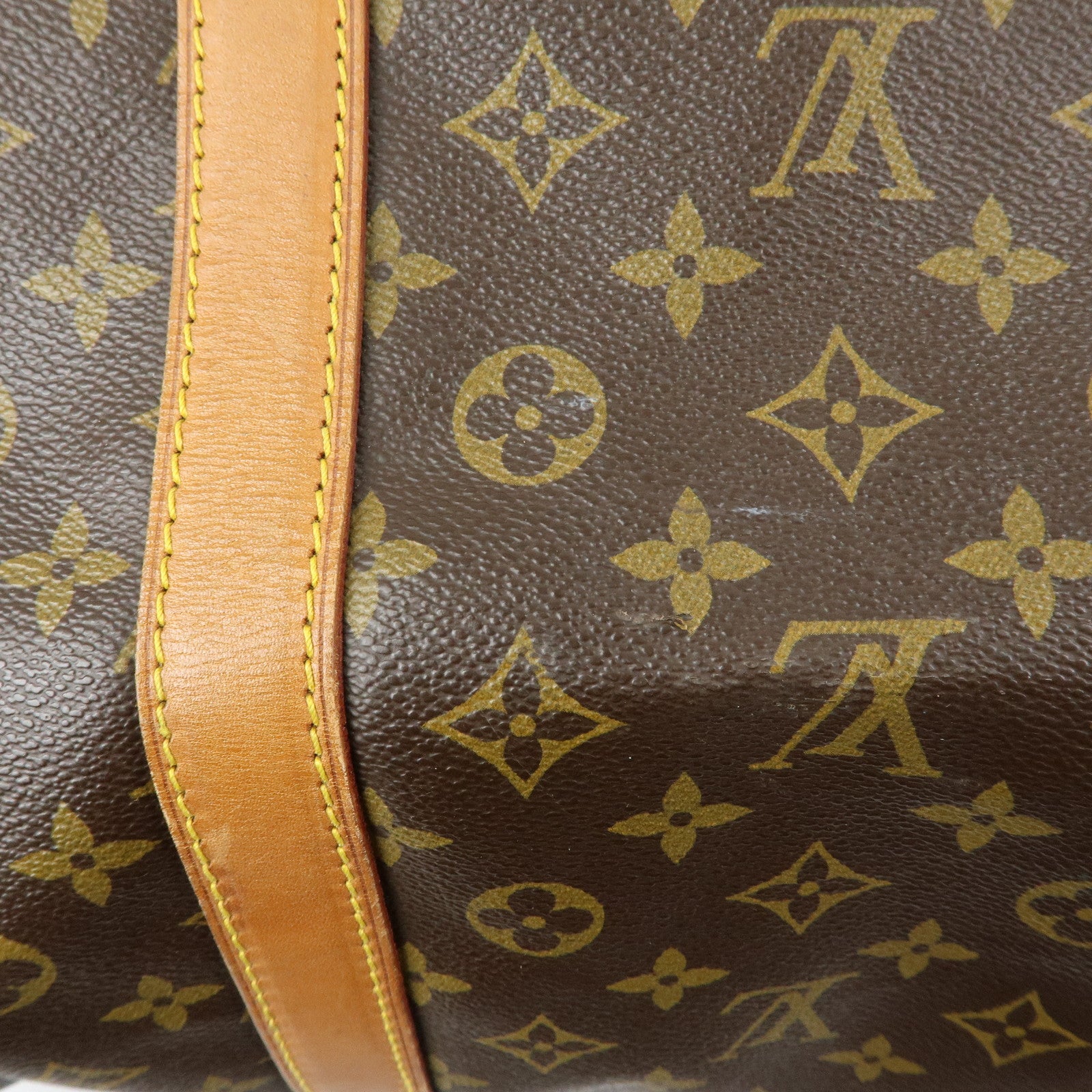 Louis Vuitton Monogram Keep All 60 Boston Bag Brown M41422
