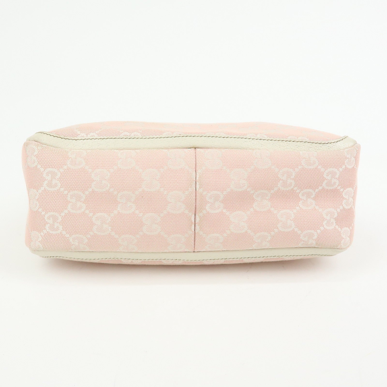 GUCCI GG Canvas Shoulder Bag Hand Bag Pink White 146244