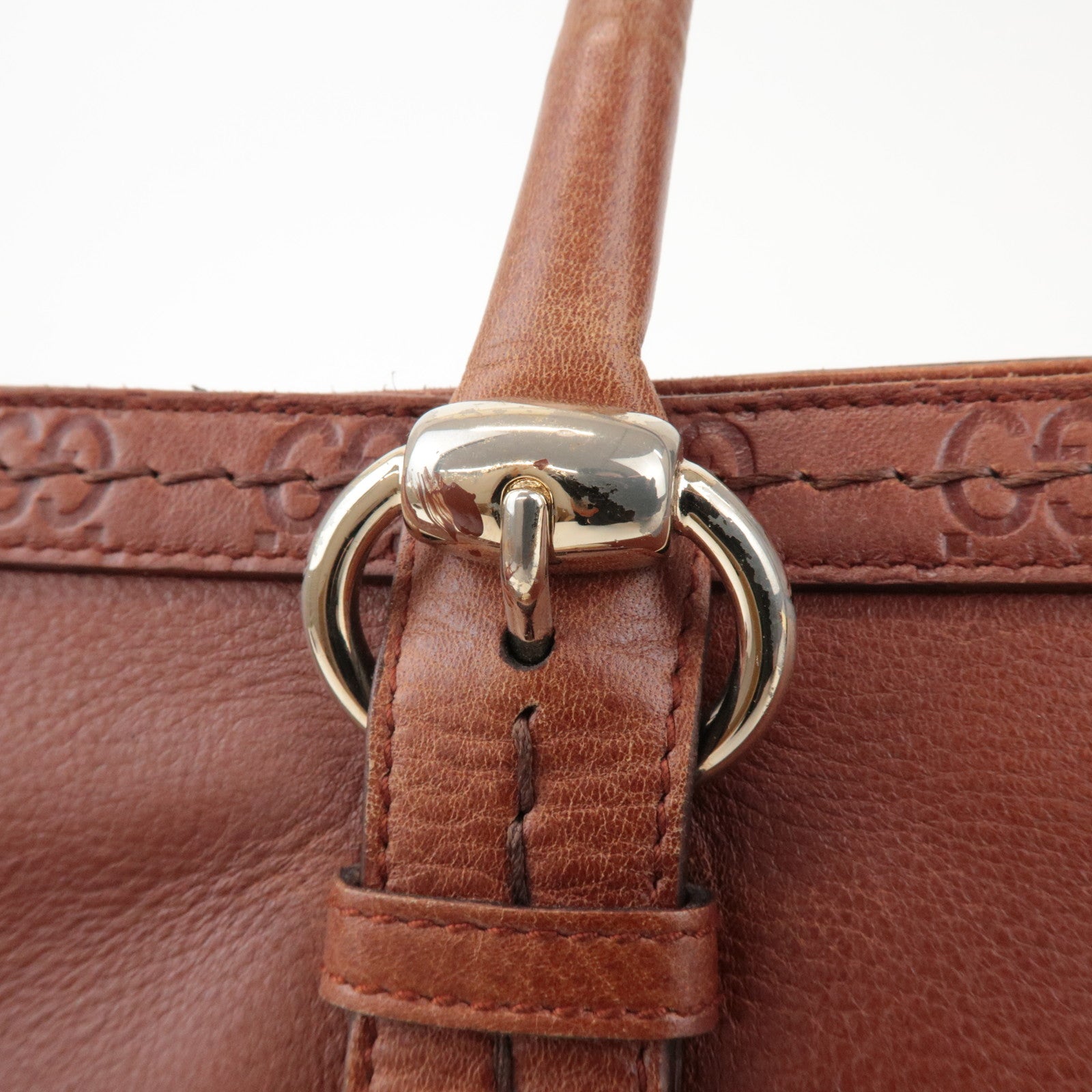 GUCCI Guccissima Leather Tote Bag Hand Bag Brown 181511