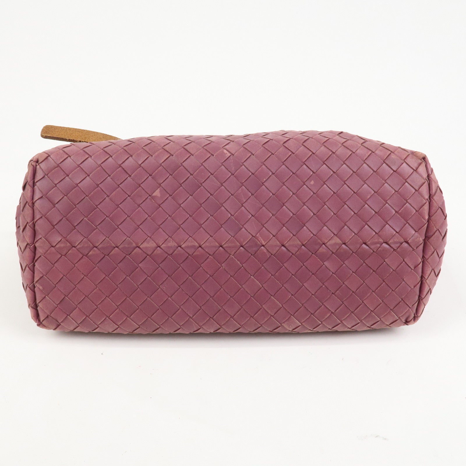 BOTTEGA VENETA Intrecciato Leather Tote Bag Hand Bag Purple