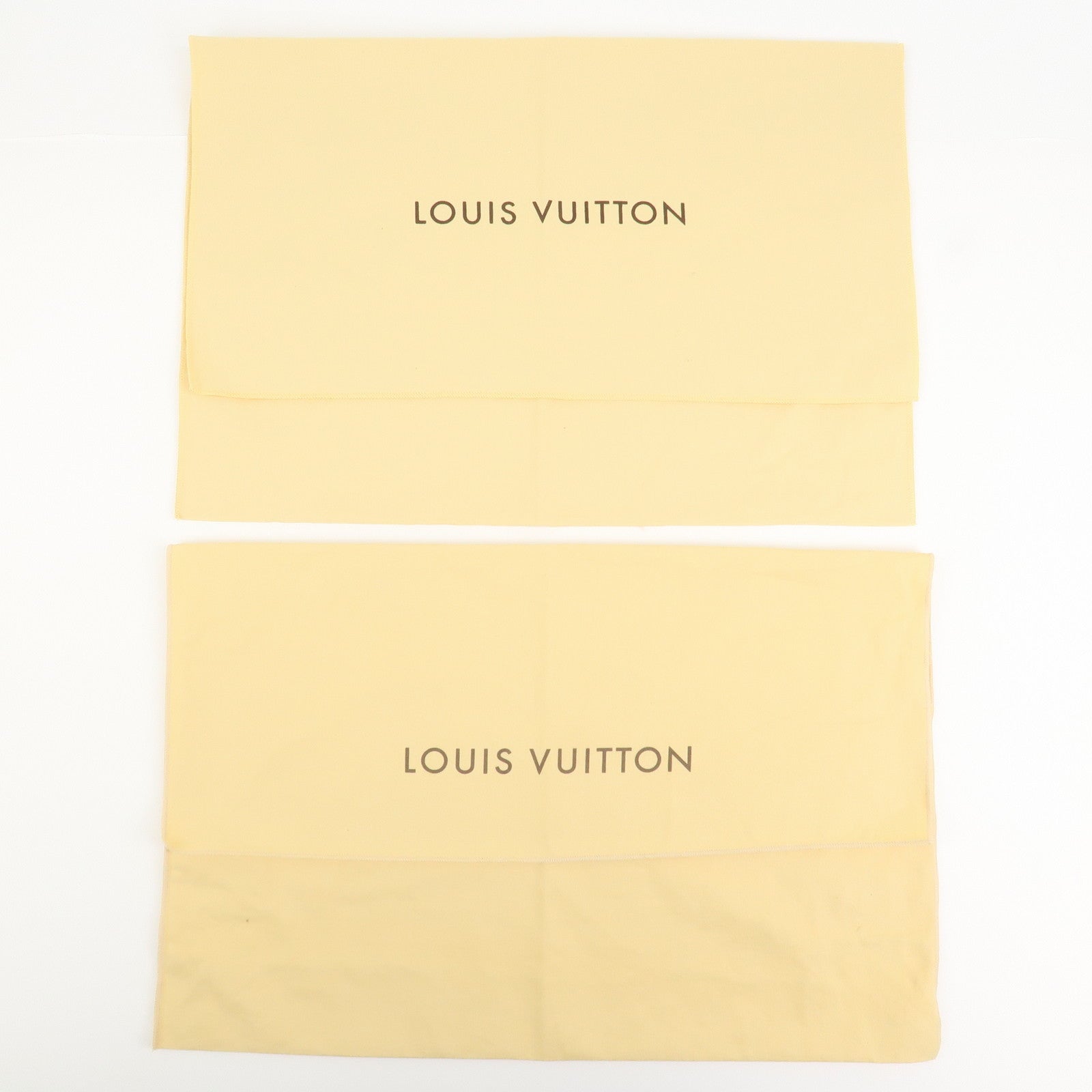 Louis Vuitton Set of 12 Dust Bag Storage Bag Flap Beige