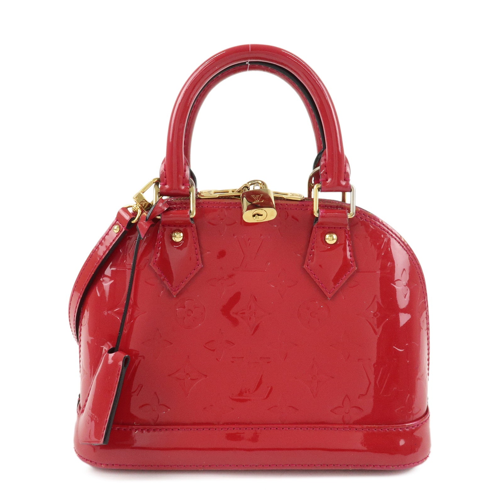 Louis Vuitton Monogram Vernis Alma BB 2Way Bag Rose Indien M91771 Used