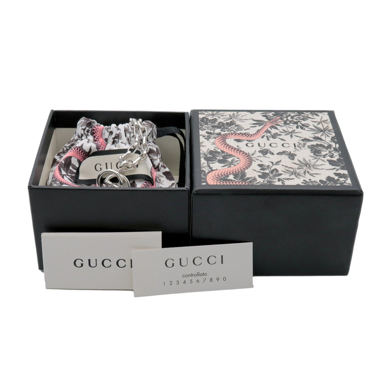 GUCCI Interlocking G Chain Necklace SV925 Silver
