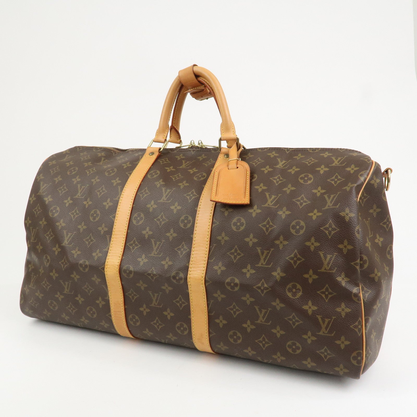 Louis Vuitton Monogram Keep All Bandouliere 55 Boston Bag M41414