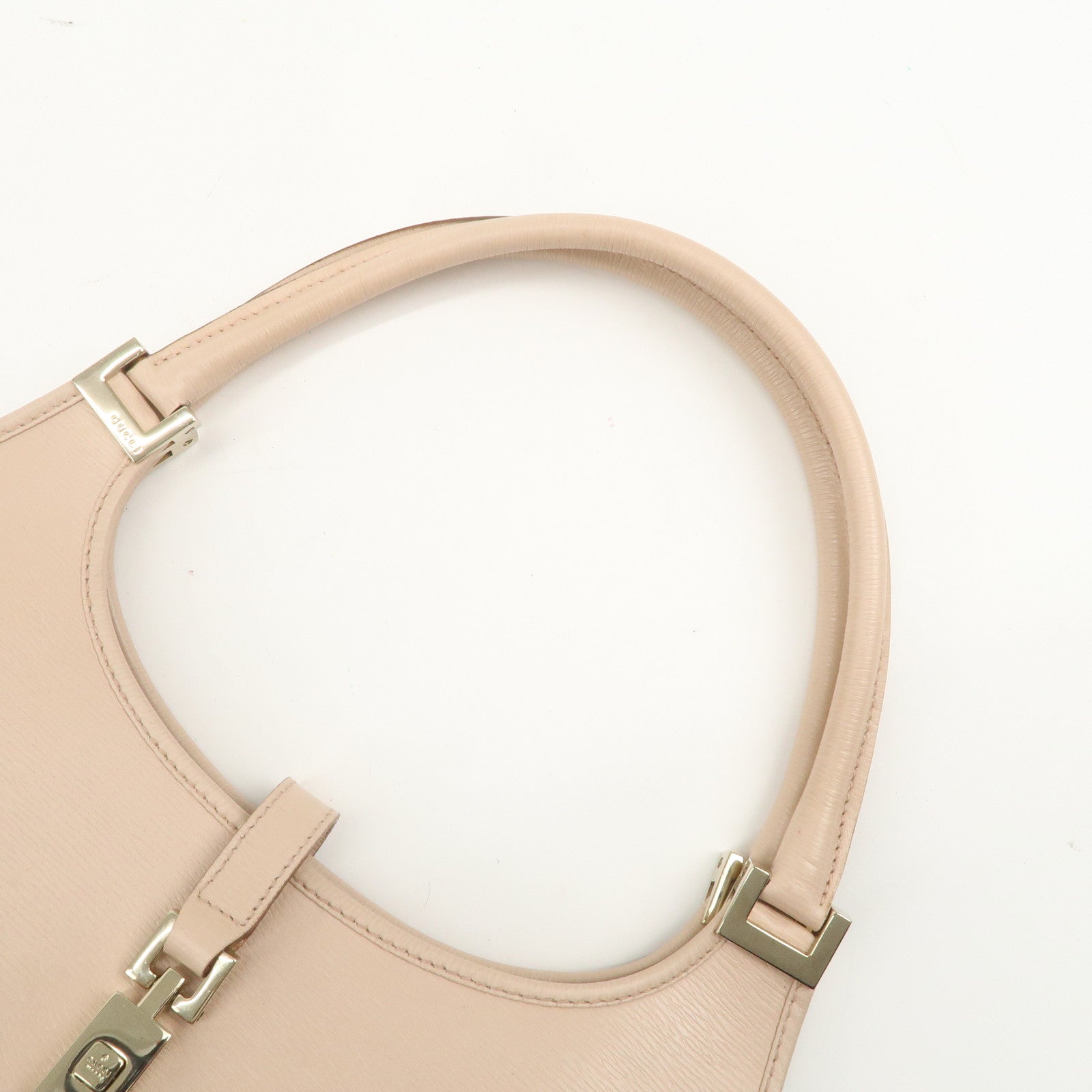 GUCCI Jackie Leather Shoulder Bag Hand Bag Pink 002 1068